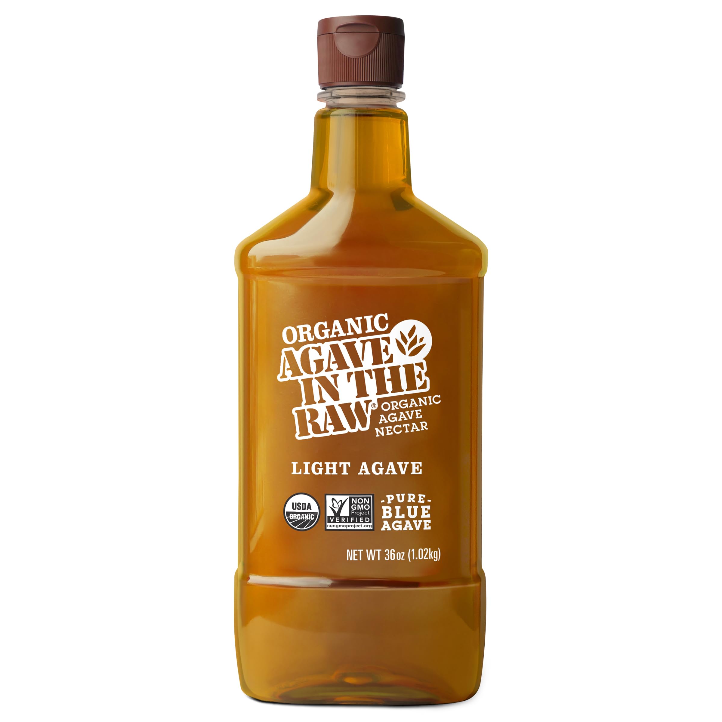 Agave In The Raw, Organic Agave Nectar, 18.5 oz | Made With Organic Blue Agave From Mexico, USDA Organic, Non-GMO Project Verified, Kosher Vegan and Low Glycemic Index