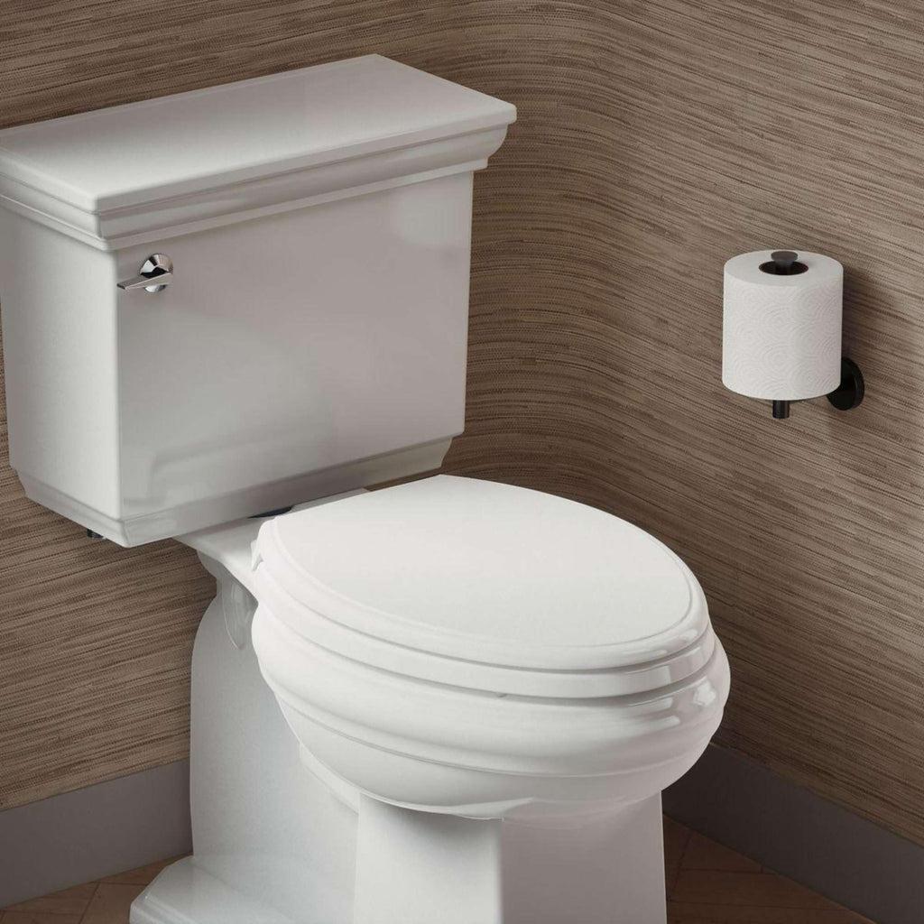 KOHLER 4733-RL-17 Glenbury ReadyLatch Quiet Close Elongated Toilet Seat, Soft Close Toilet Seats, Teal
