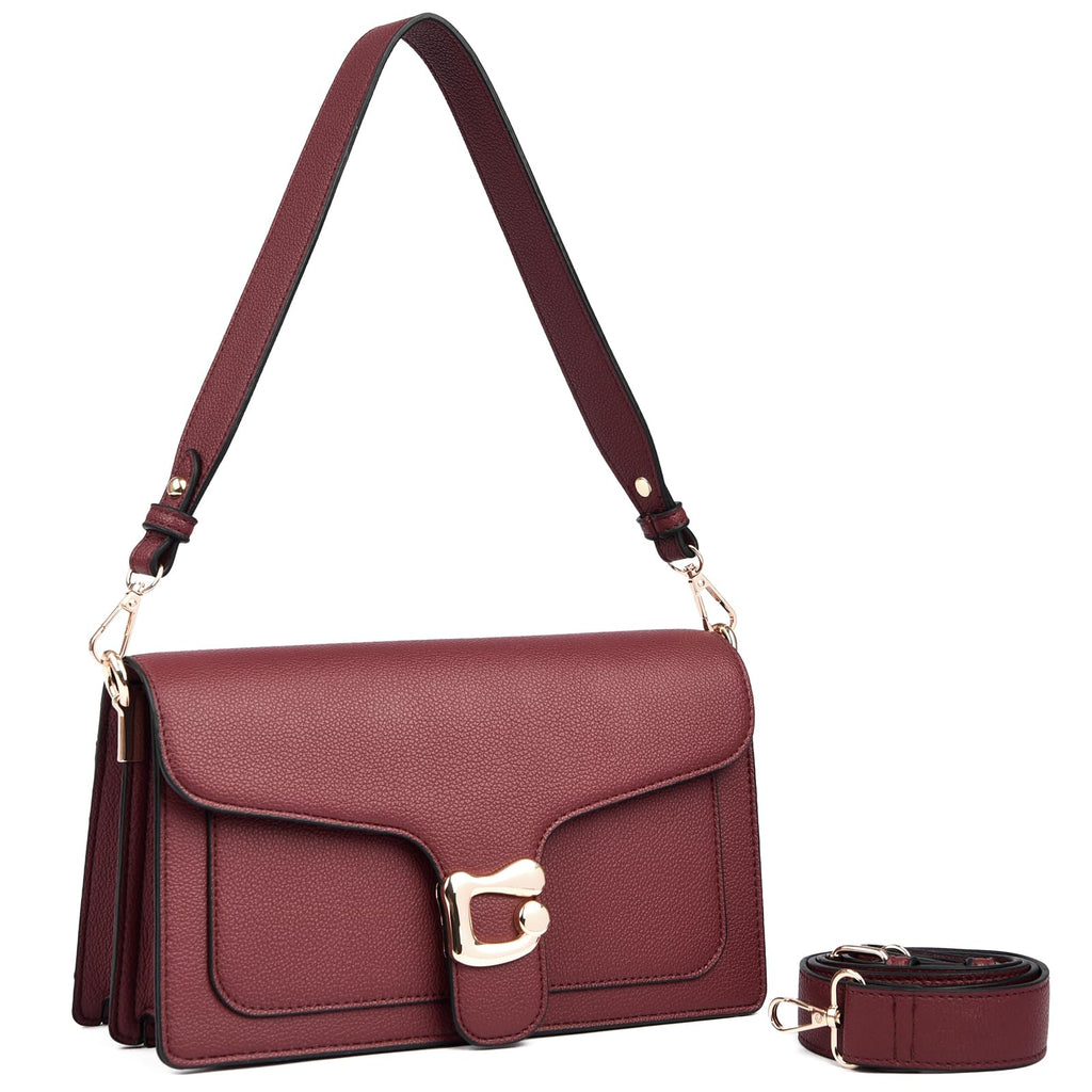 Travistar Crossbody Bags for Women Trendy - Small Cross Body Purse Shoulder Bag Leather Handbags Evening Clutch with 2 Straps | 2 detachable straps