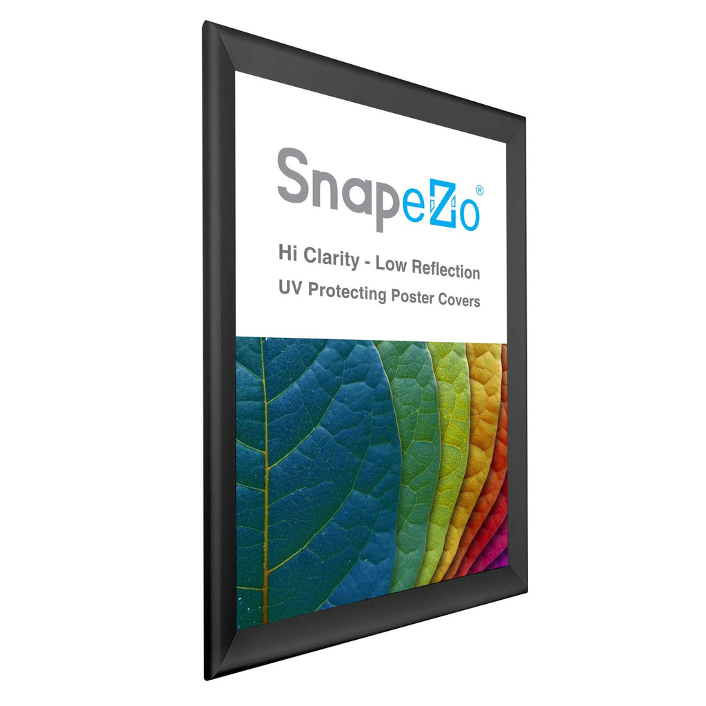 SnapeZo Movie Poster Frame 27x40 Inches, Black 1.7 Inch Aluminum Profile, Front-Loading Snap Frame, Wall Mounting, Wide Series for One Sheet Movie Posters