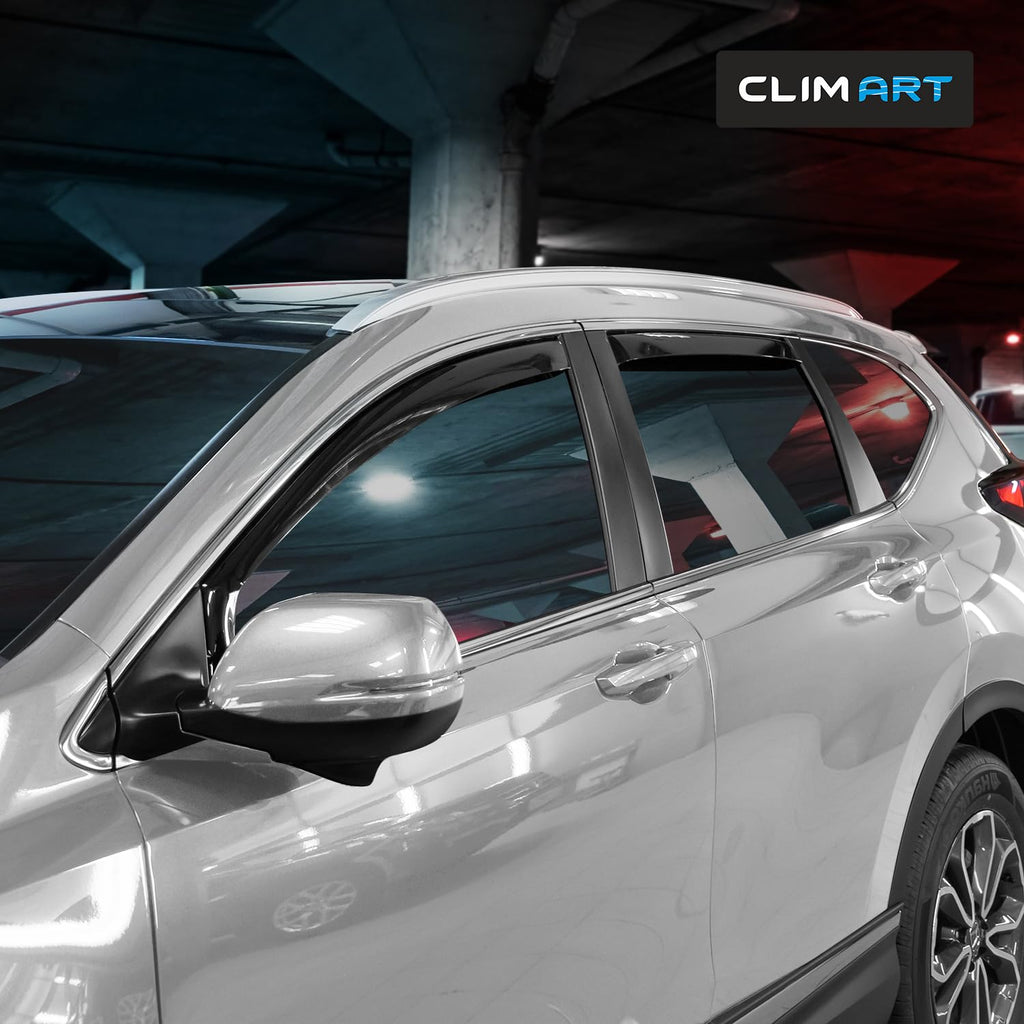 CLIM ART in-Channel Incredibly Durable Rain Guards for Honda Accord 2013-2017 Sedan, Original Window Deflectors, Vent Window Visors, Vent Deflector, 4 pcs. - 613274