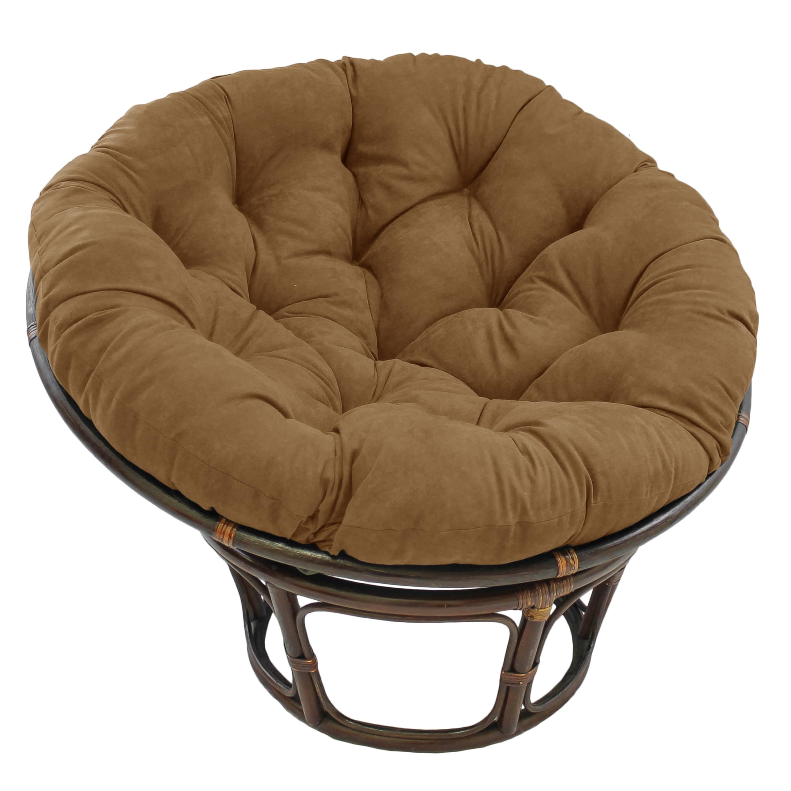 Blazing Needles Polyester Microsuede Papasan Cushion, 1 Count (Pack of 1), Aqua Blue