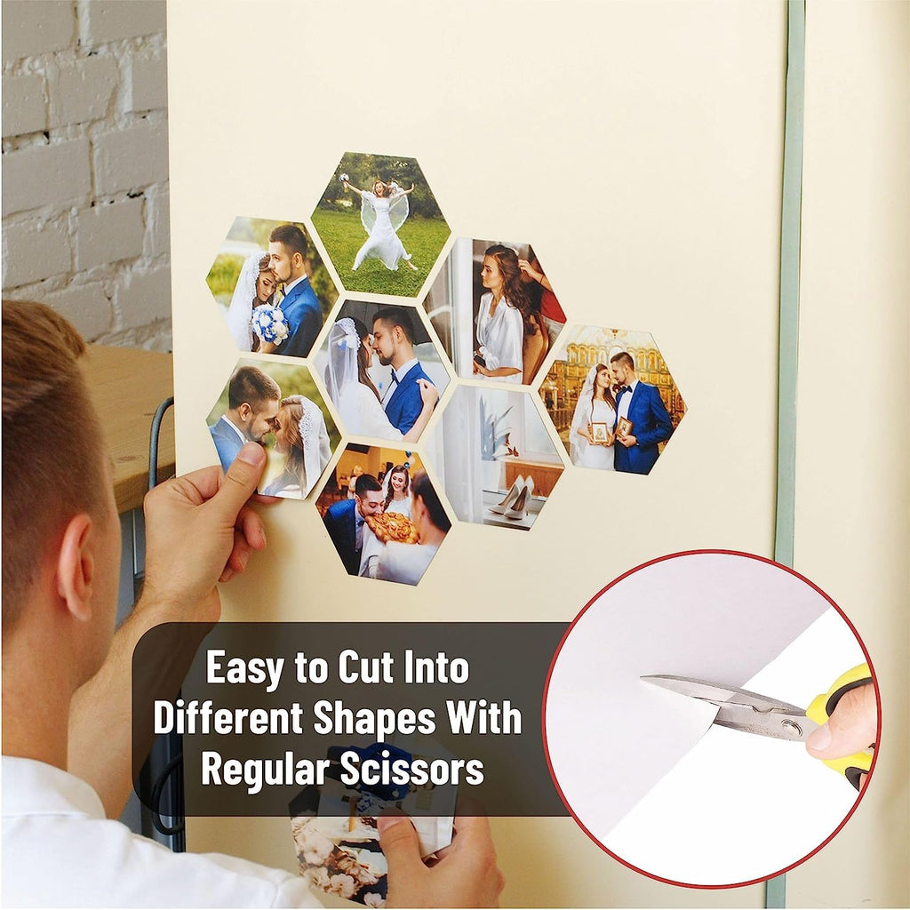 Magnetic Sheets Non-Adhesive 4" x 6" 30 mil - Flexible Magnets, 12 Pack | Thick Magnet Sheets for Fridge Photos, Crafts, DIY, Sign Making, Dies Storage - A6 and Postcard Size