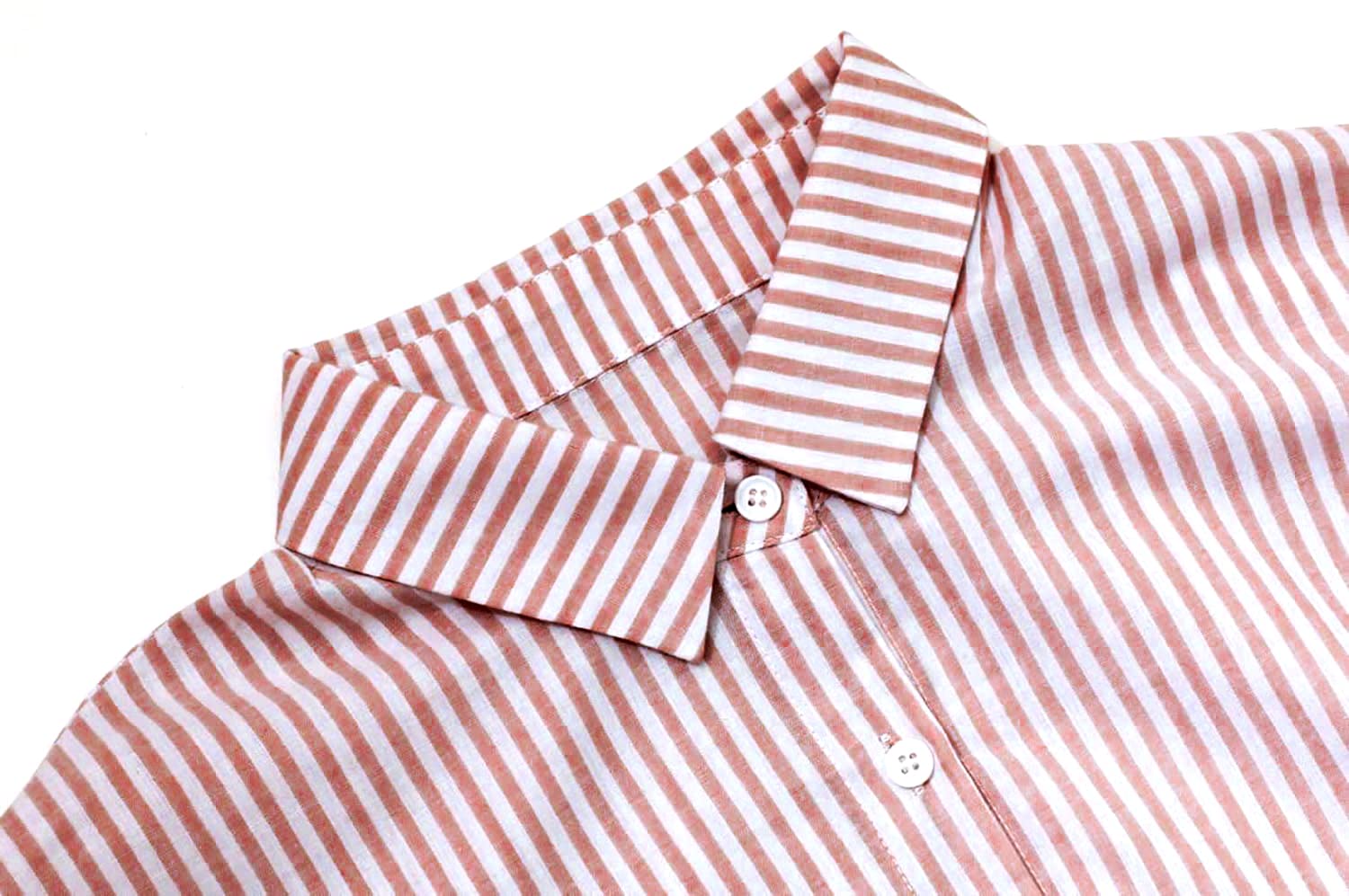 utcoco Womens Striped Long Sleeve Dress Casual Loose Button Down Cotton Maxi Shirt Dress