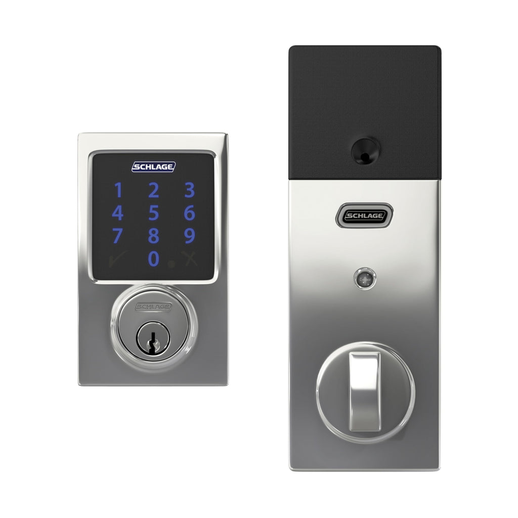 Schlage Connect Smart Deadbolt Lock with Touchscreen Keypad, Keyless Front Door Entry, Z-Wave Plus Compatible, Aged Bronze, BE469ZP CEN 716