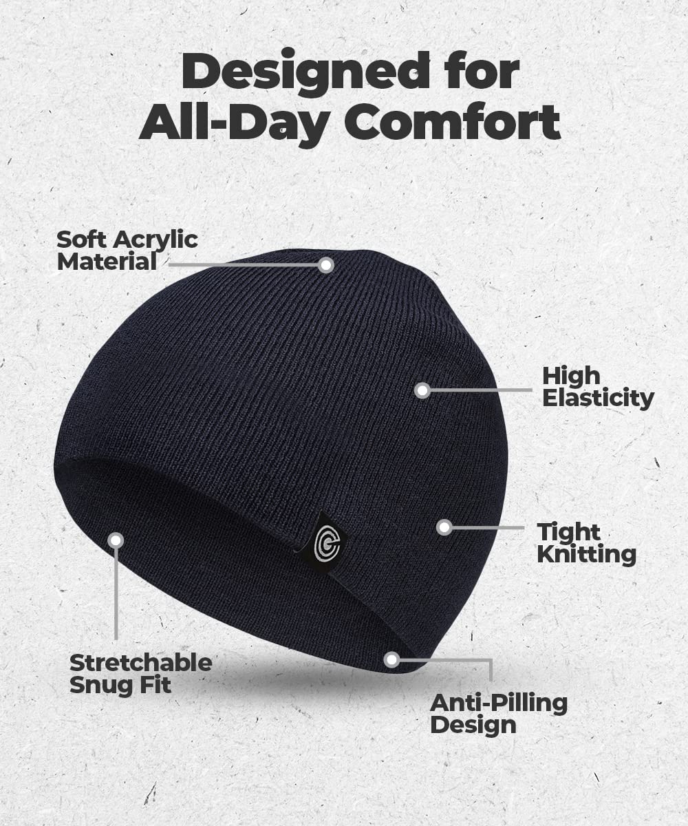 Original Beanie Cap - Soft Knit Beanie Hat - Warm and Durable
