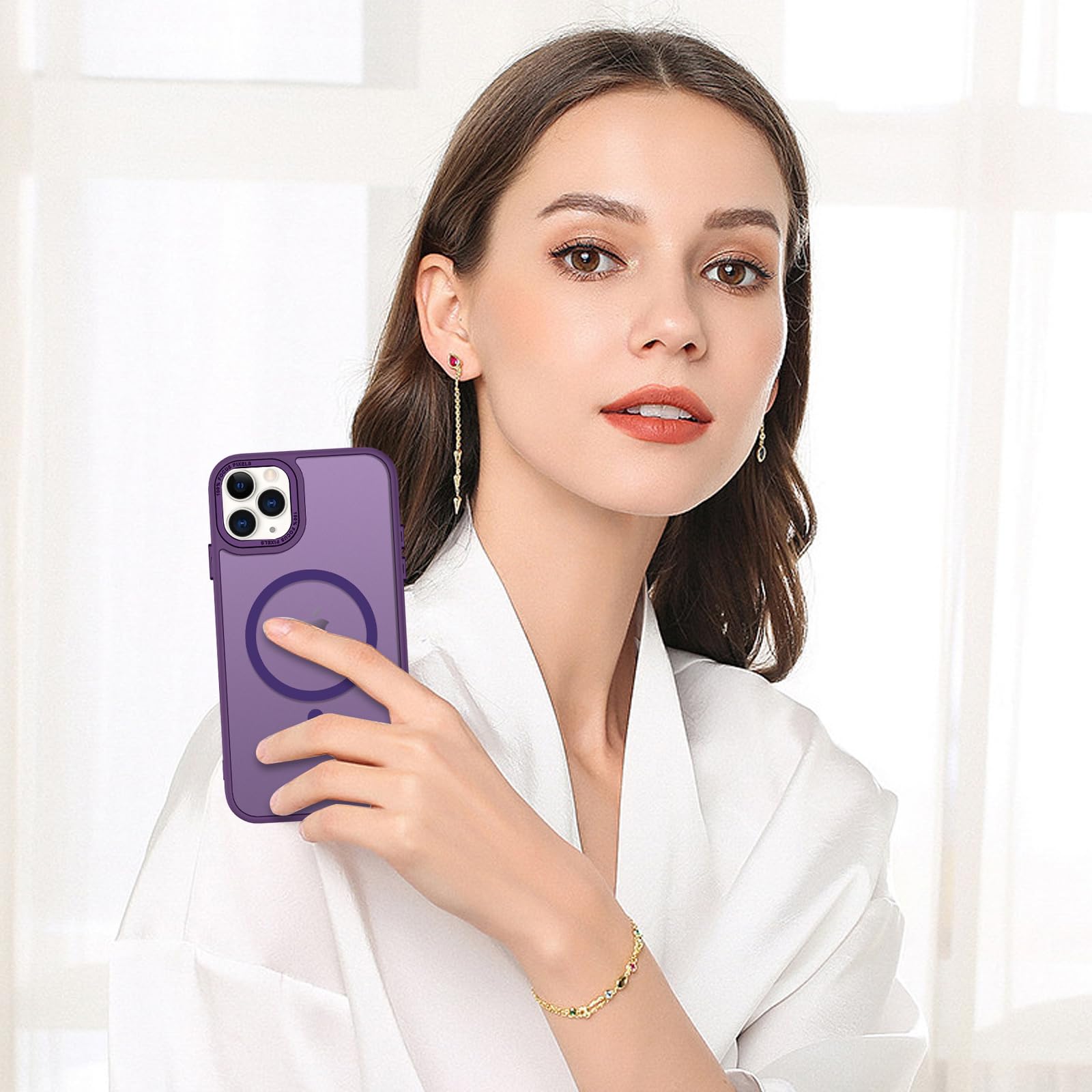 BENTOBEN for iPhone 11 Pro Case 2019 [Compatible with Magsafe] Translucent Matte Magnetic Phone Case iPhone 11 Pro 5.8" Slim Thin Shockproof Bumper Women Men Protective Cases Cover, Black