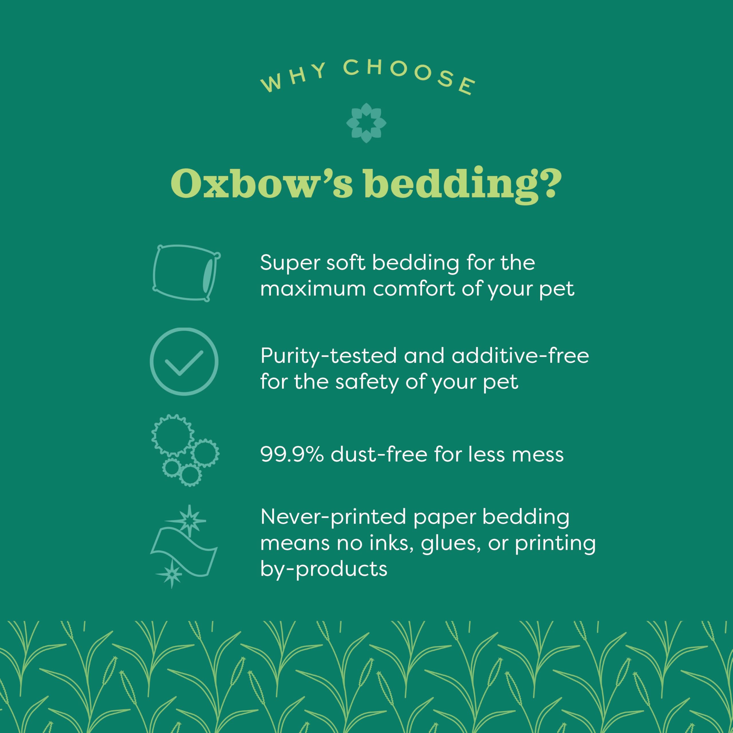 Oxbow Pure Comfort Bedding, Rabbit, Hamster, & Guinea Pig Bedding, Bunny Supplies for Litter Box, Pet Safe, Bunny Litter Box, Guinea Pig Cage, 99.9% Non-Dust, Blended, 36 Liter Bag
