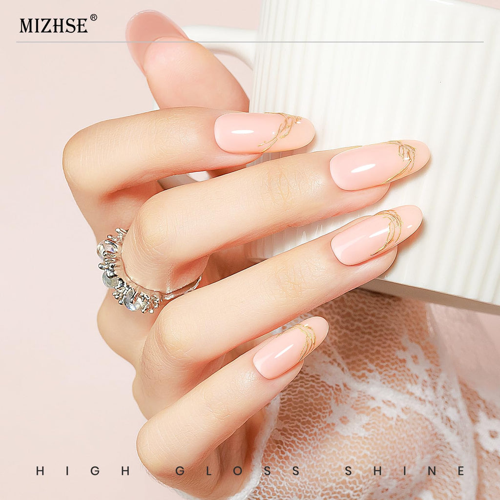 MIZHSE Cat Eye Gel Nail Polish, Moonlight Magnetic Gel Polish and Sheer Nude Nail Kit with 1 Magnet Stick, Glass Shiny Effect Silver Pink Purple Soak Off Manicure Home DIY