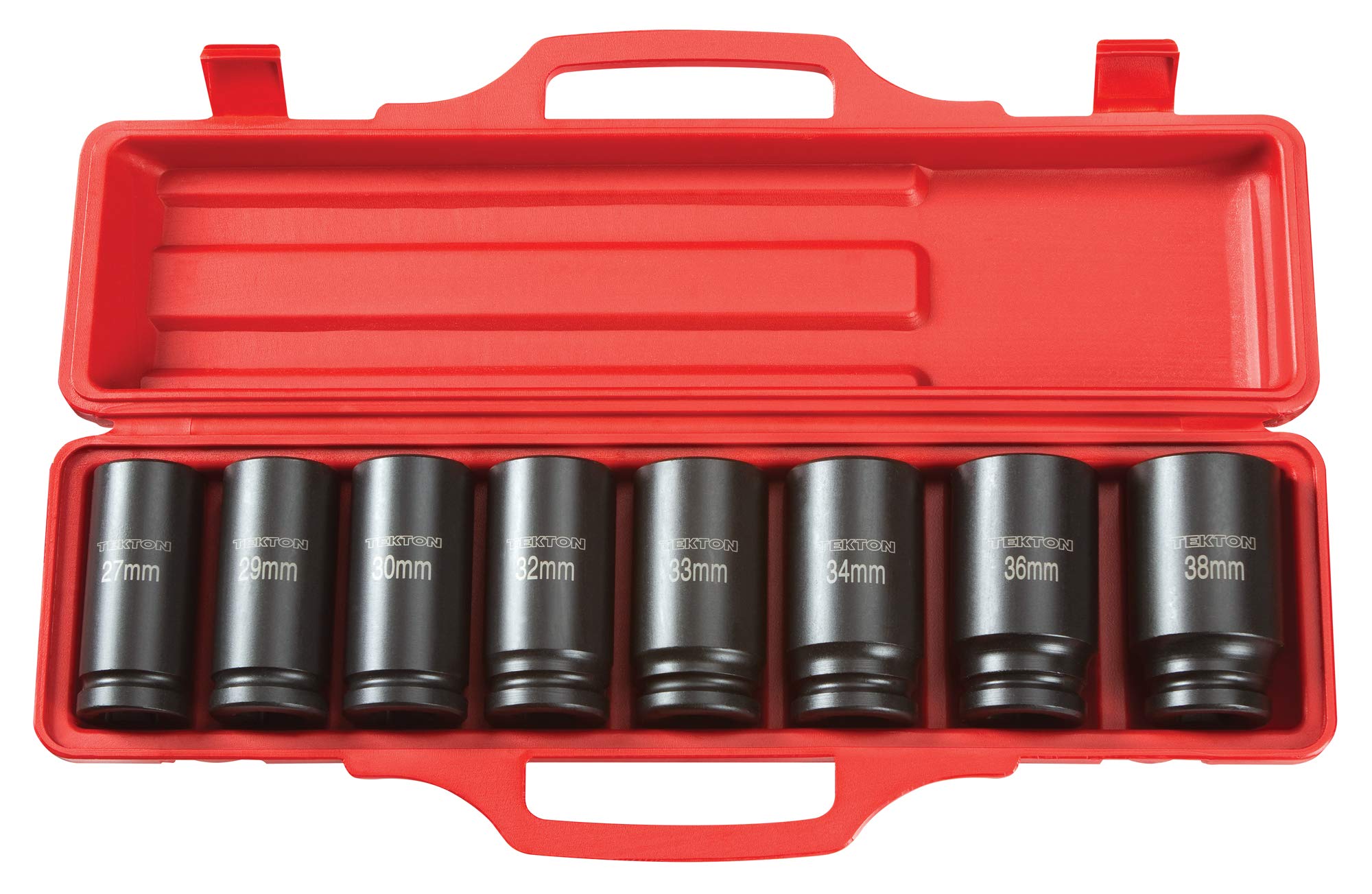 TEKTON 3/4 Inch Drive Deep 6-Point Impact Socket Set with Case, 7-Piece (13/16-1-1/2 in.) | 4890