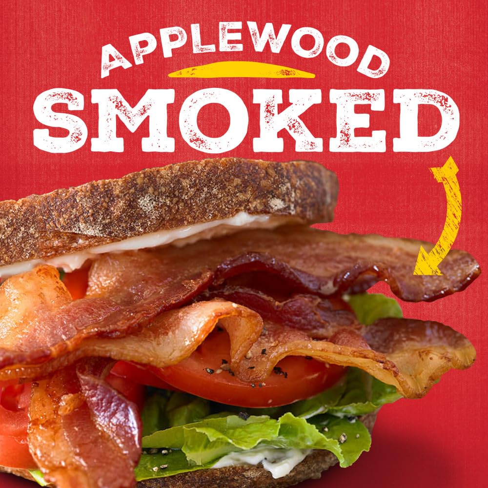 Jimmy Dean, Applewood Smoked Bacon, 12 oz (Prop 12 Compliant)