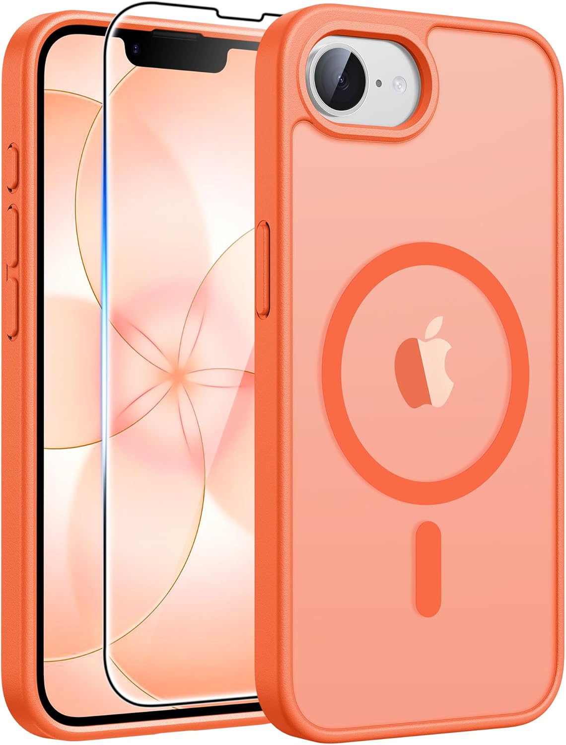 FNTCASE for iPhone 17 Case: [Compatible with Magsafe] Translucent Matte Cases with [Full Camera Protection] [Screen Protector] Military Grade Shockproof Protective Phone Cover - Light Purple