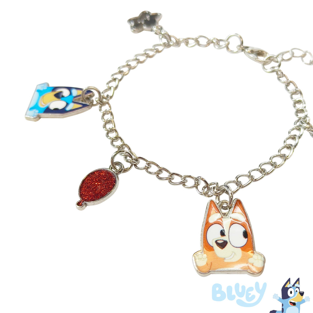 LUV HER 7" Minecraft Bracelet with 4 Metal Charms - Minecraft -Ages 3+
