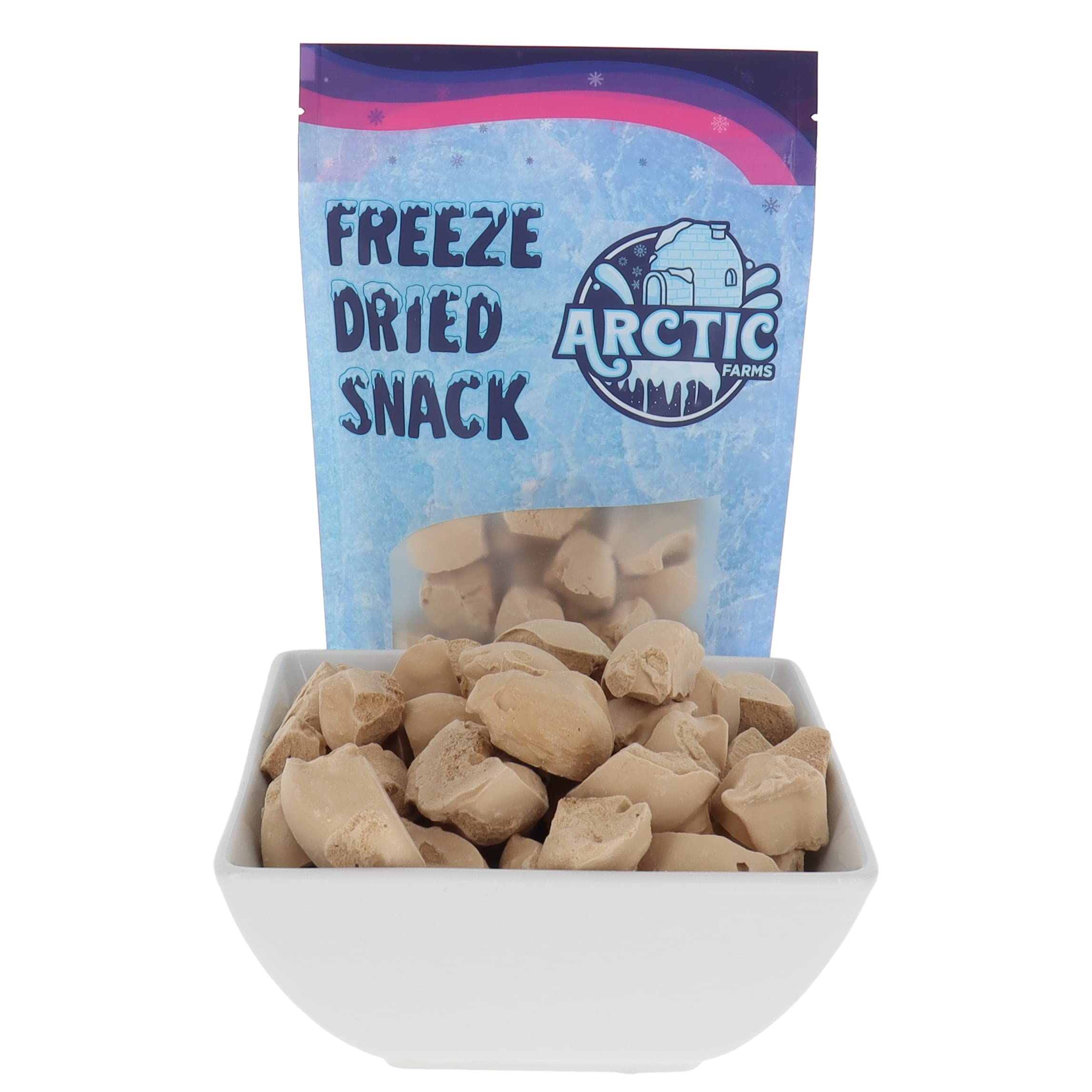 Arctic Farms Freeze Dried Ice Cream Bits Bagged and Boxed - Does Not Melt (1lb, S'mores)