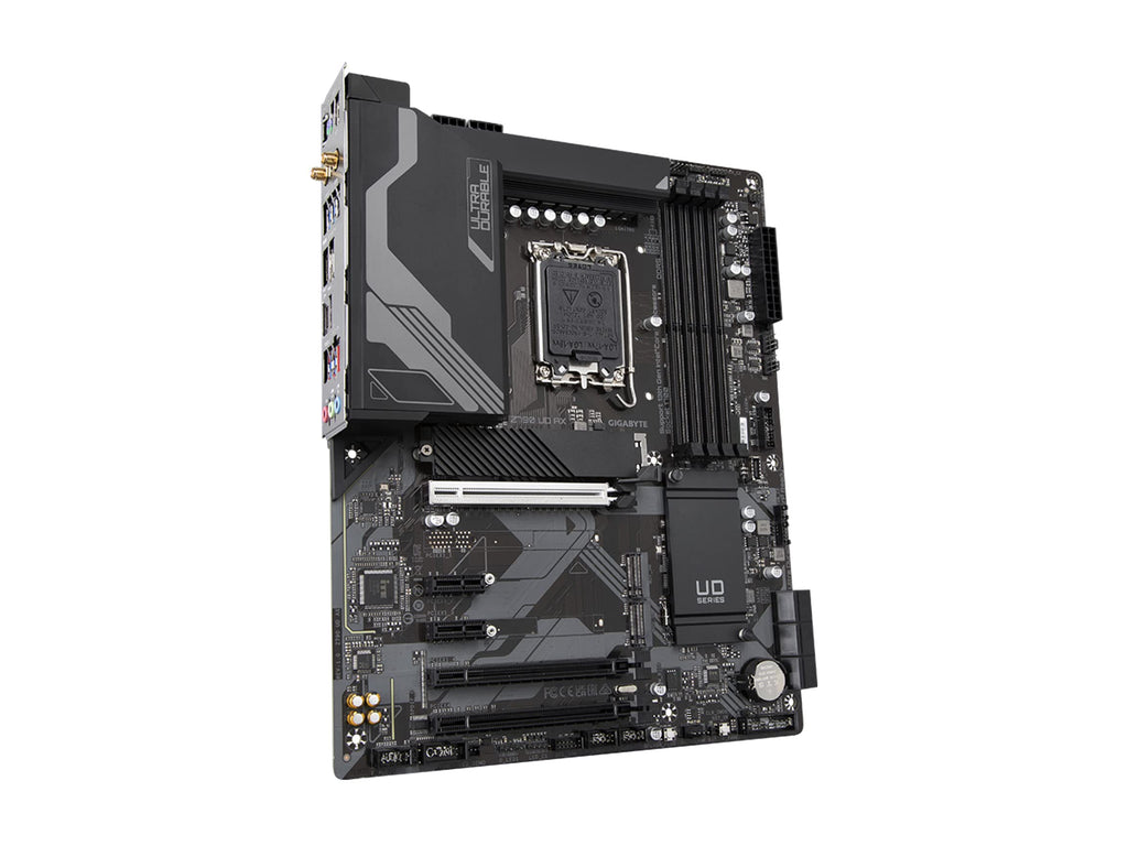 GIGABYTE Z790 UD AX (LGA 1700/ Intel/ Z790/ ATX/DDR5/ Triple M.2/ PCIe 5.0/ USB 3.2 Gen2X2 Type-C/Intel Wi-Fi 6E/ 2.5GbE LAN/PCIe EZ-Latch/Multi-Key/Motherboard)