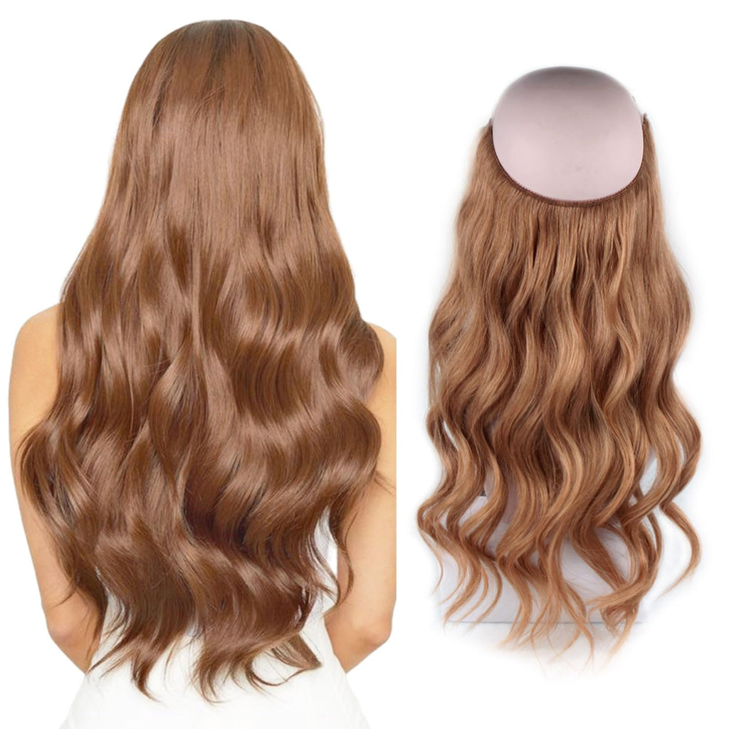 Sassina Invisible Wire Hair Extensions Real Human Hair with Transparent Wire Adjustable Size Secure Clips Natural Straight Secret Miracle Hairpiece, #1 Jet Black 12 Inch 70 Gram