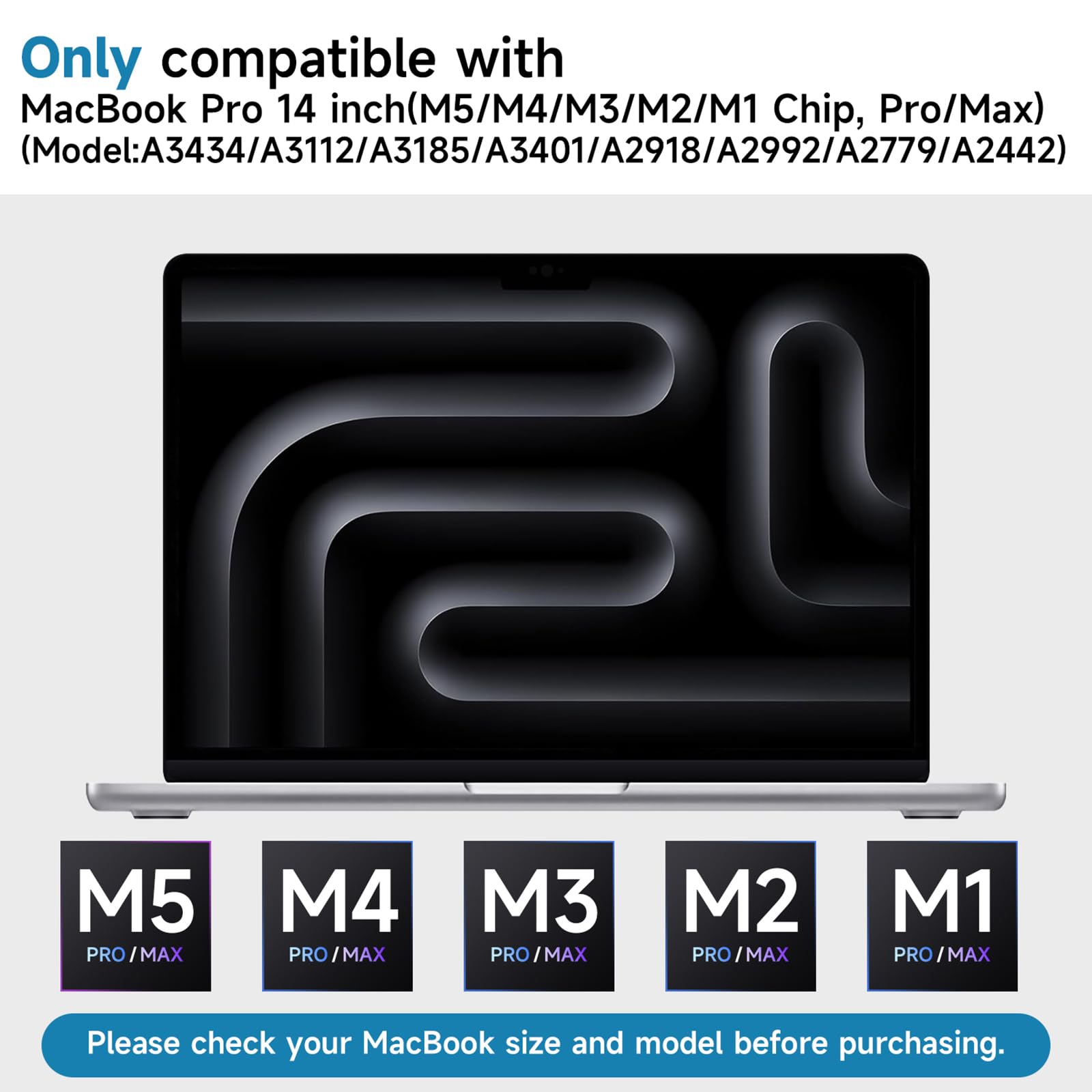 Paquete de 2 protectores de pantalla compatibles con MacBook Pro de 13 pulgadas (2016-2022 / M1, M2) y MacBook Air de 13 pulgadas (2018-2021 / M1), protector de pantalla antirreflejos, protector de