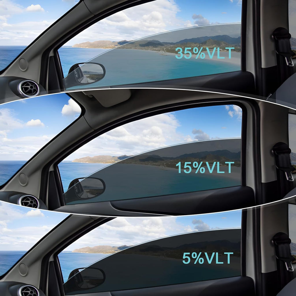 Window Tint Film for Cars 5% VLT 20in x 10Ft Ceramic Window Tints, Blocks 99% UV & IR Rays, Heat Resistant Anti Glare Film for Windshield, Scratch Resistant Sun Shade Auto Tint Roll