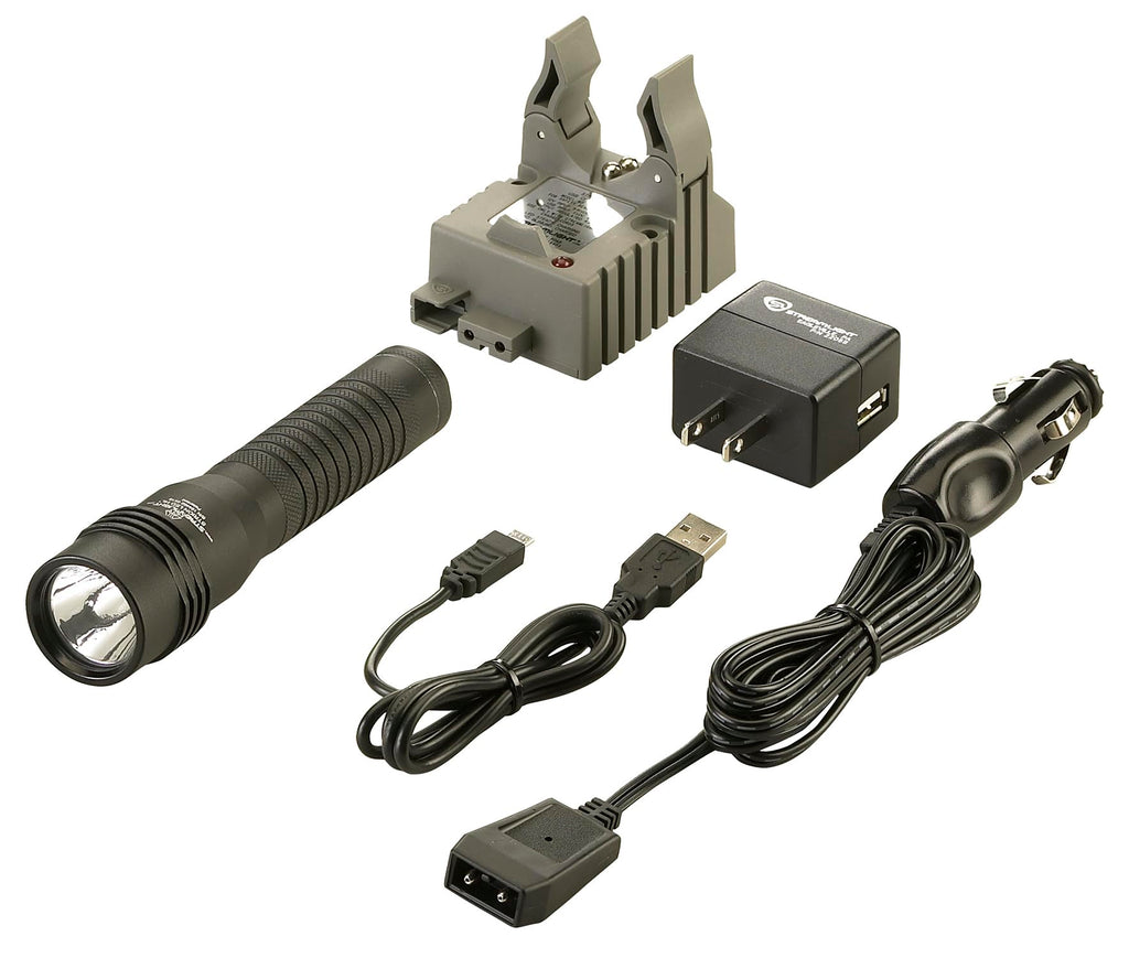 Streamlight 74754 Strion LED HL 615-Lumen Rechargeable Professional Flashlight with 12-Volt DC Charger, Black