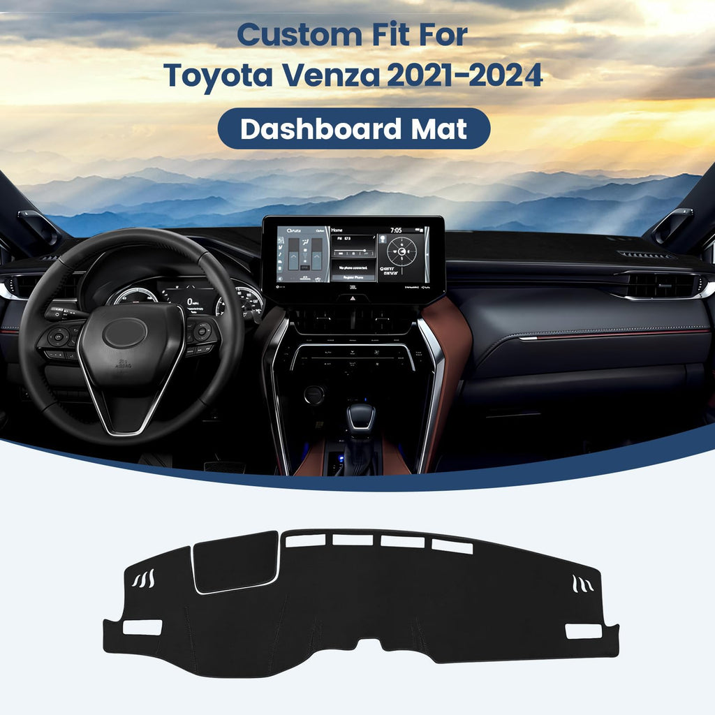 Dashboard Cover Mat Custom Fit for Mazda3 Hatchback, Sedan 2019-2024 2025 2026 (Without HUD) Dash Cover Nonslip Dash Mat Protector Sunshade No Glare Black