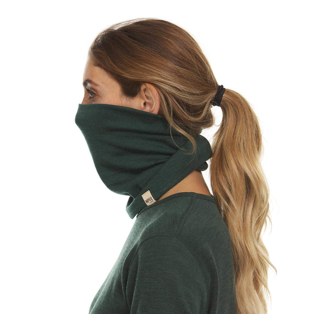 100% Merino Wool - Midweight Neck Gaiter - Skiing Neck Warmer - Winter Face Mask - Multipurpose Headwear