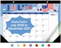 Desk Calendar 2026-2027, 21-Month Calendar Runs Until June 2027, Large 17" x 12" Monthly Desktop & Wall Calendar for Home & Office - Floral