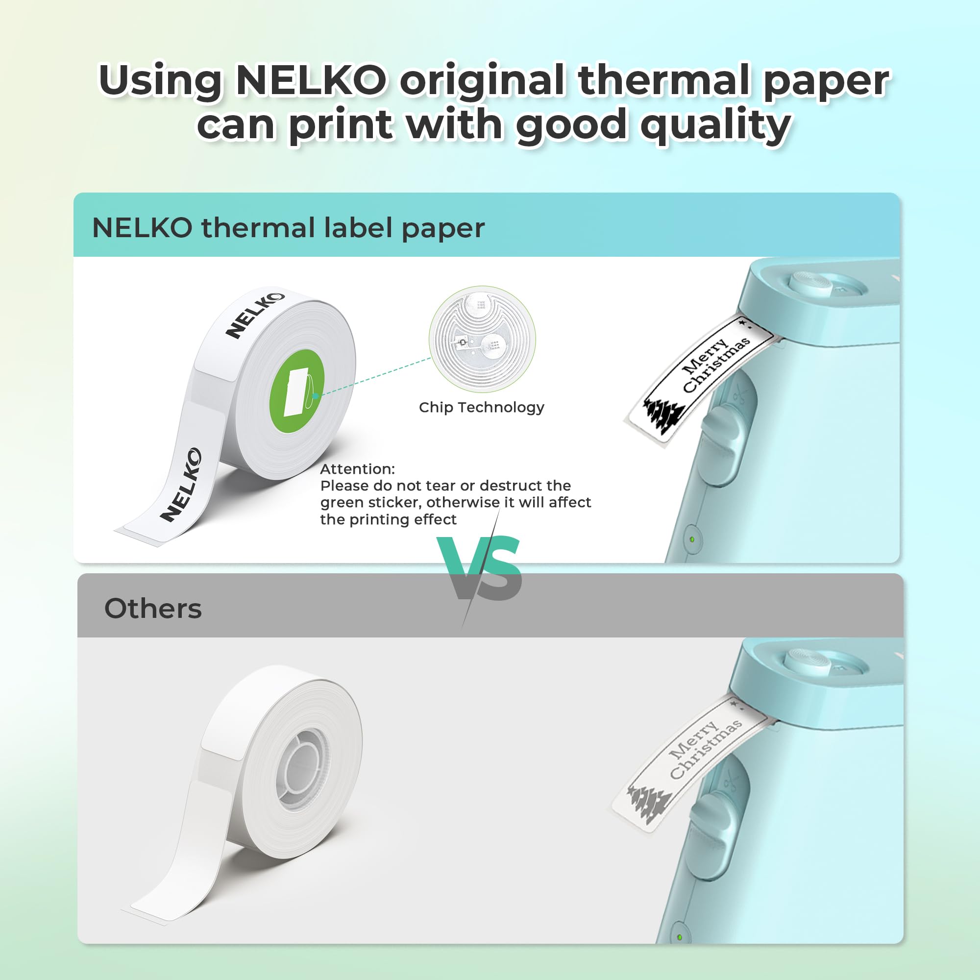 Nelko Label Maker Machine with Tape, P21 Bluetooth Label Printer, Wireless Mini Label Makers with Multiple Templates for School Office Home, White