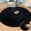 ORINOVA Beige Faux Sheepskin Rabbit Fur Shaggy Rugs for Bedroom Small Shag Washable Fluffy Fur Rug for Living Room Rug 2x3 Nursery Rectange Rugs