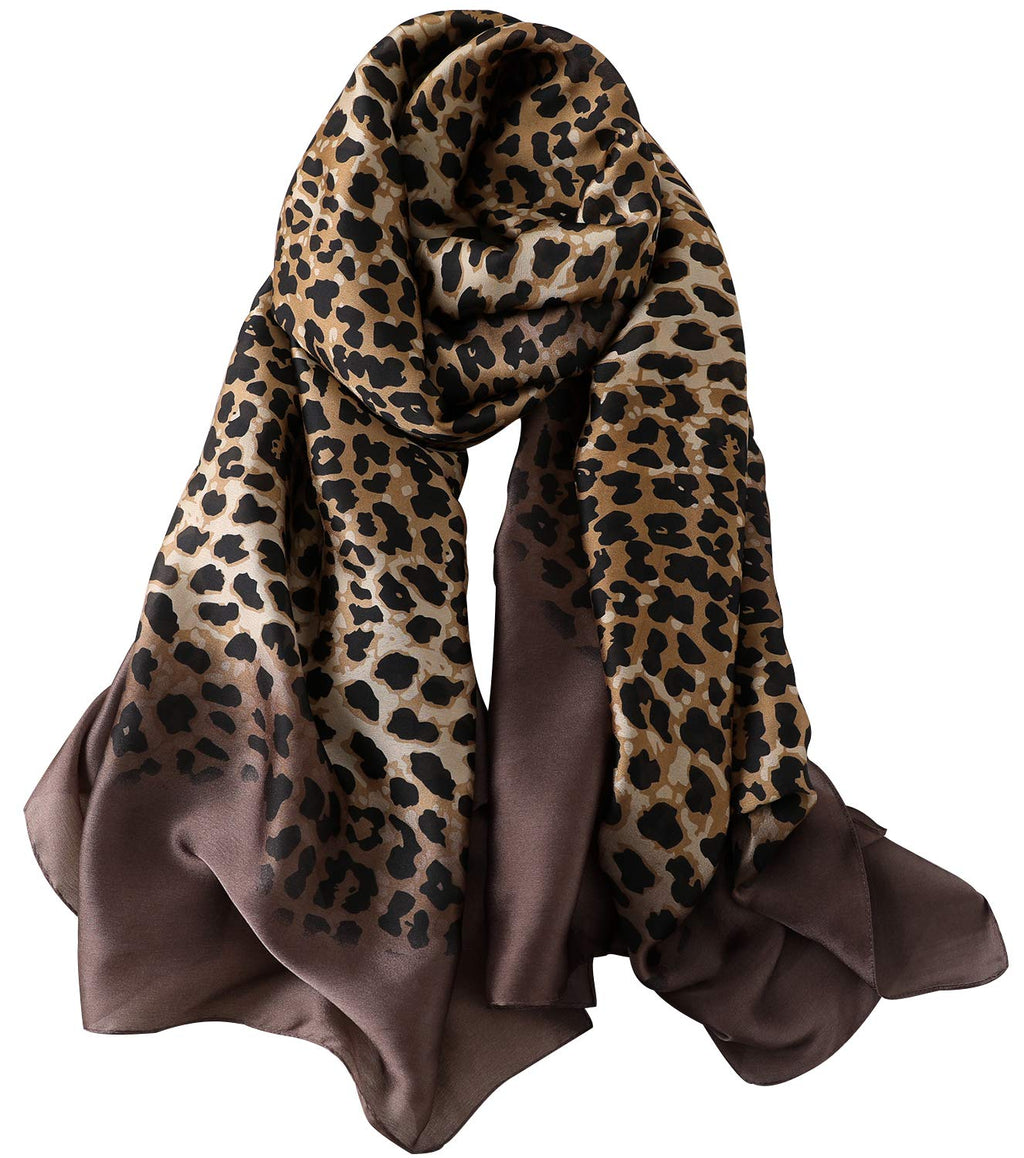 Womens 100% Large Mulberry Silk Scarf Long Satin Scarf Fashion Lightweight Wraps