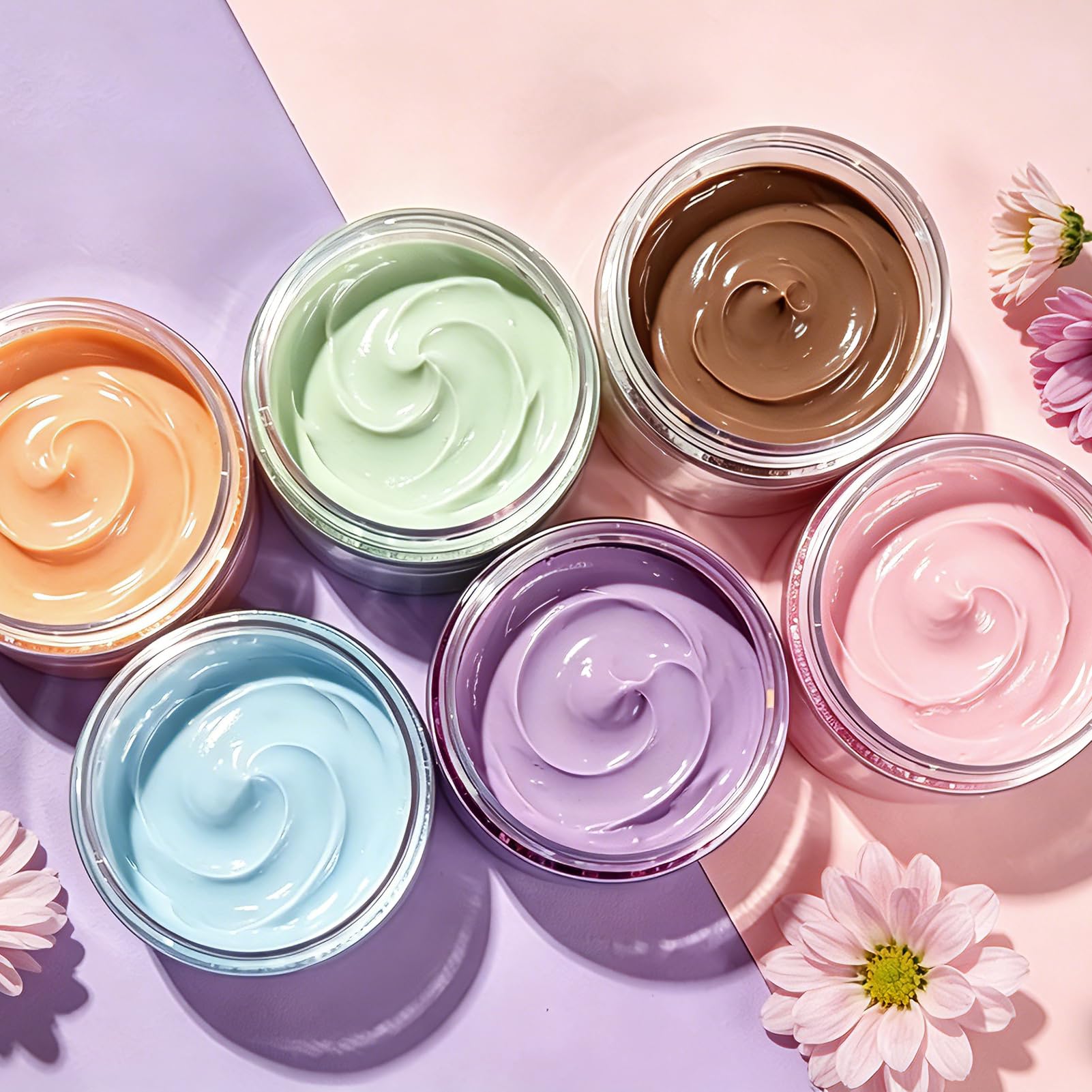 Eternal Moment 36 Pack 1 OZ Plastic Jars Round Clear Cosmetic Container Jars with Lids, Perfect for Lotion, Cream, Ointments, Makeup, Eye Shadow, Rhinestone, Samples, Pot, Travel Storage