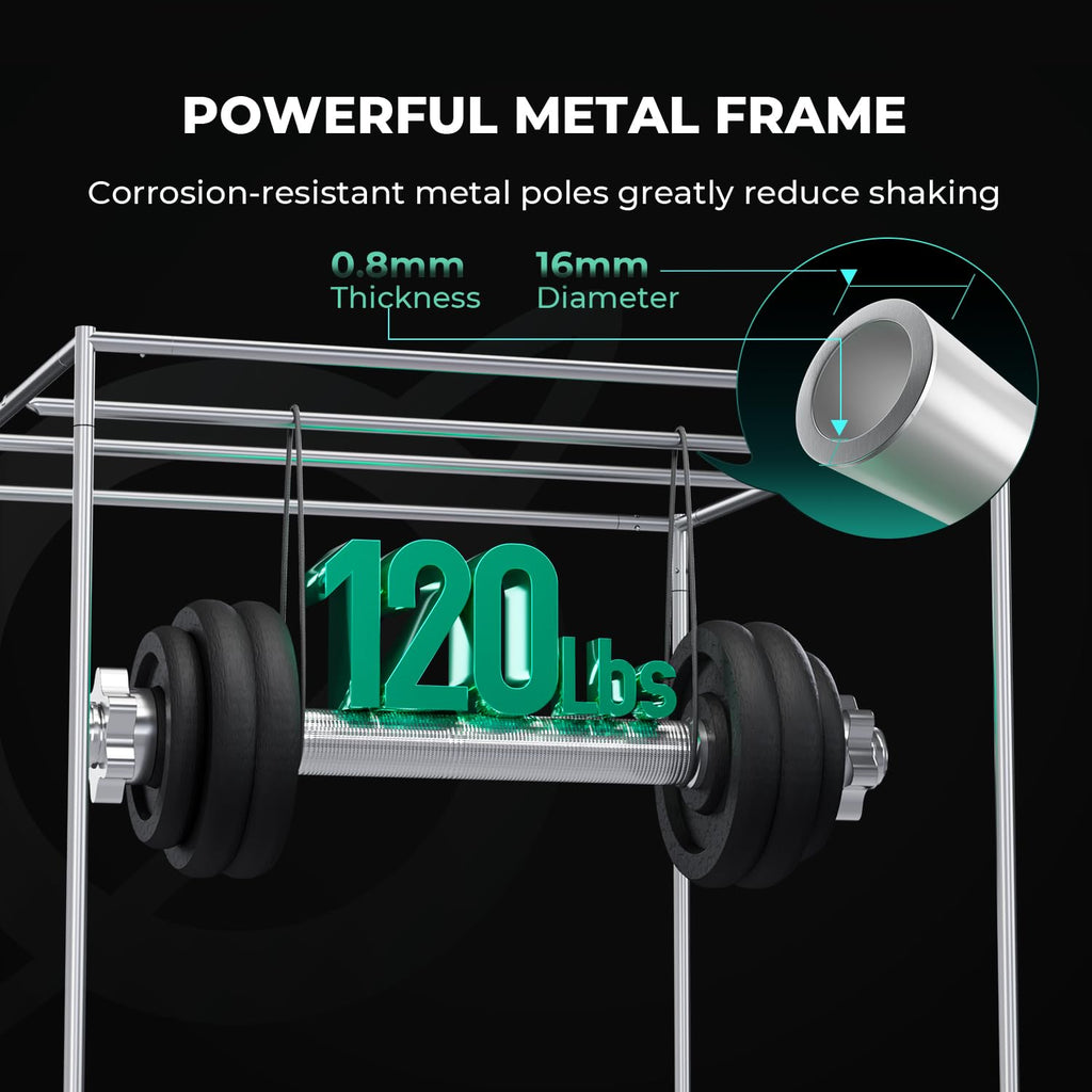 MARS HYDRO 2x2x3 Advanced Grow Tent, 24"x24"x36" High Reflective Mylar 1680D for Hydroponics Indoor Plant Growing, with Floor Tray and Smooth Zipper for TS600