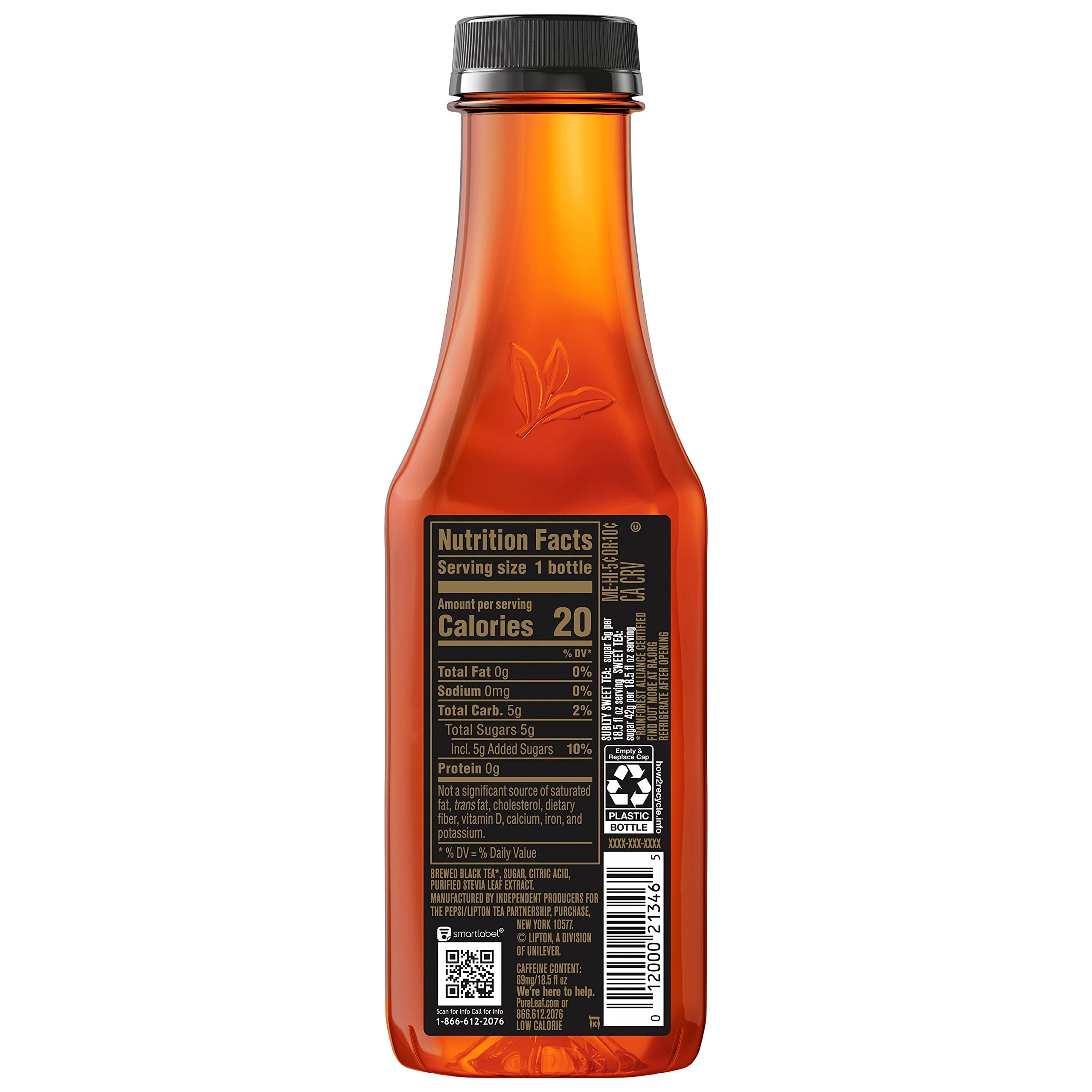 Pure Leaf Iced Tea, Extra Sweet, 18.5 oz
