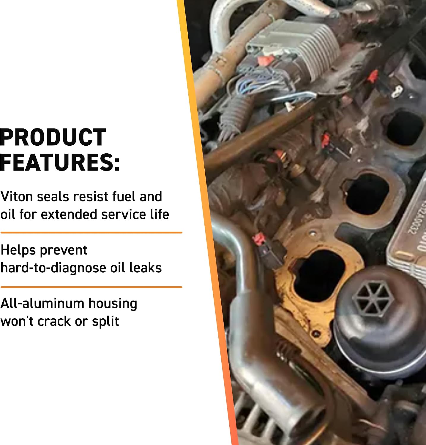 Mishimoto Aluminum Oil Filter Housing Kit, Compatible with Pentastar 3.6L & 3.2L, 2011-2017