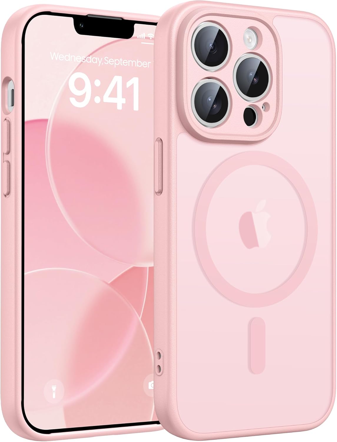 FNTCASE for iPhone 17 Case: [Compatible with Magsafe] Translucent Matte Cases with [Full Camera Protection] [Screen Protector] Military Grade Shockproof Protective Phone Cover - Light Purple