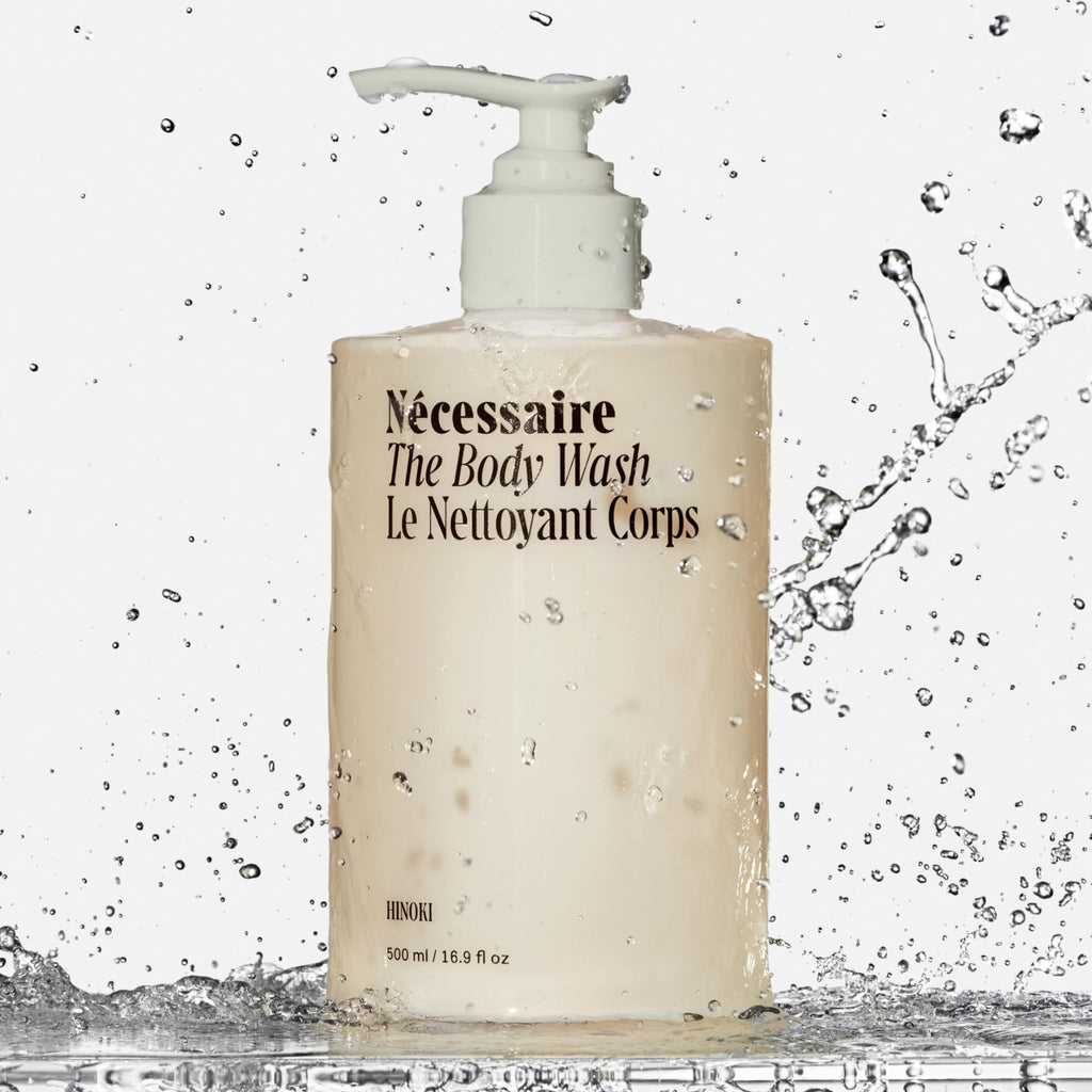 Nécessaire The Body Wash Eucalyptus — Multi-Oil Shower Gel Body Wash for Women + Men. Non-Comedogenic + Hypoallergenic for Sensitive Skin with Niacinamide. 500ml/16.9 fl oz