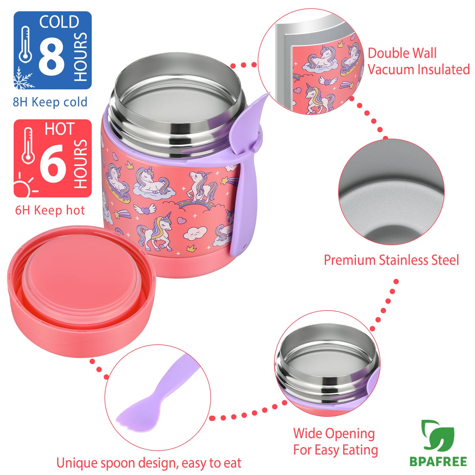 Bento Lunch Box Set for Kids with 10oz Soup Thermo, Leak-Proof Lunch Containers with 4 Compartment, Kids Thermo Hot Food Jar and Insulated Lunch Bag for Kid to School,BPA-Free(Basketball)