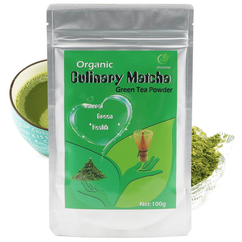 EFOOFAN USDA & COR Certified Organic Ceremonial Grade Matcha Powder – First Harvest Shade-Grown Tencha from Hangzhou, Vibrant Jade Green & Smooth Umami, No Sugar, Ideal for Traditional Tea or Latte (45g Tin)