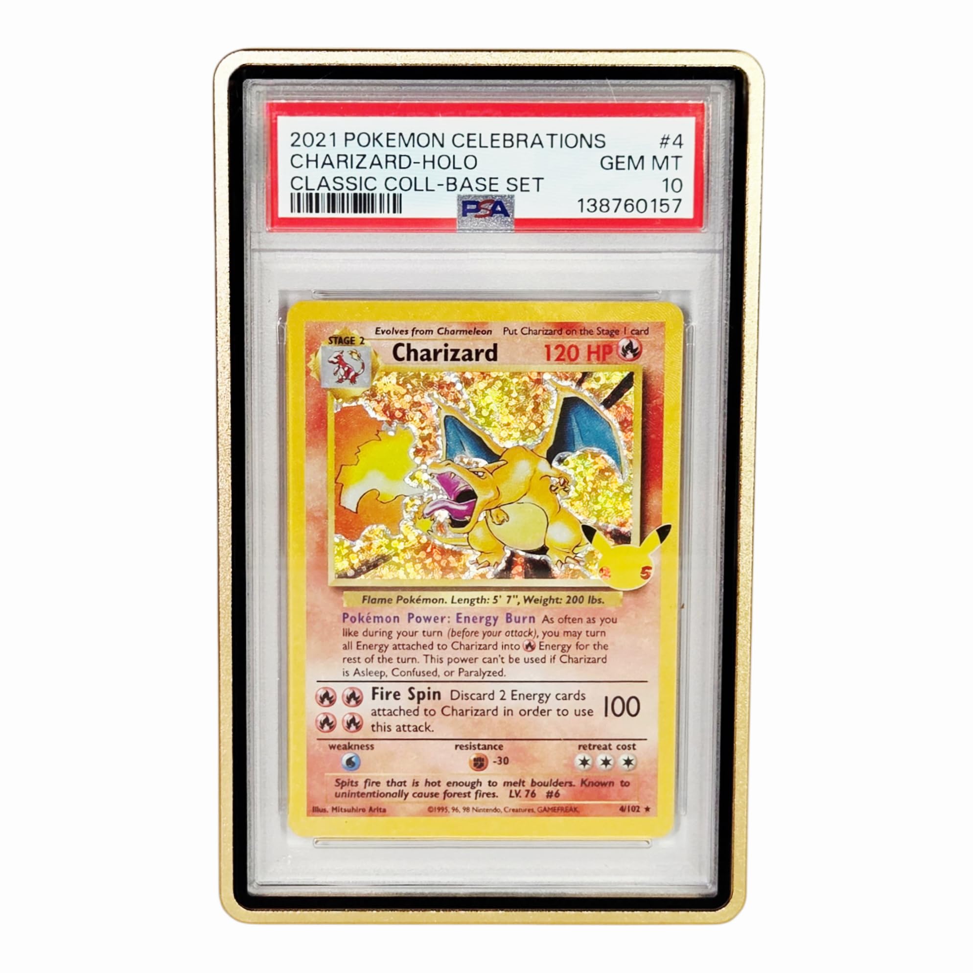 Metal PSA Slab Bumper Case UV Resistant- Safeguard Stackable Magnetic Aluminum Metal Case For Graded Cards (Black)