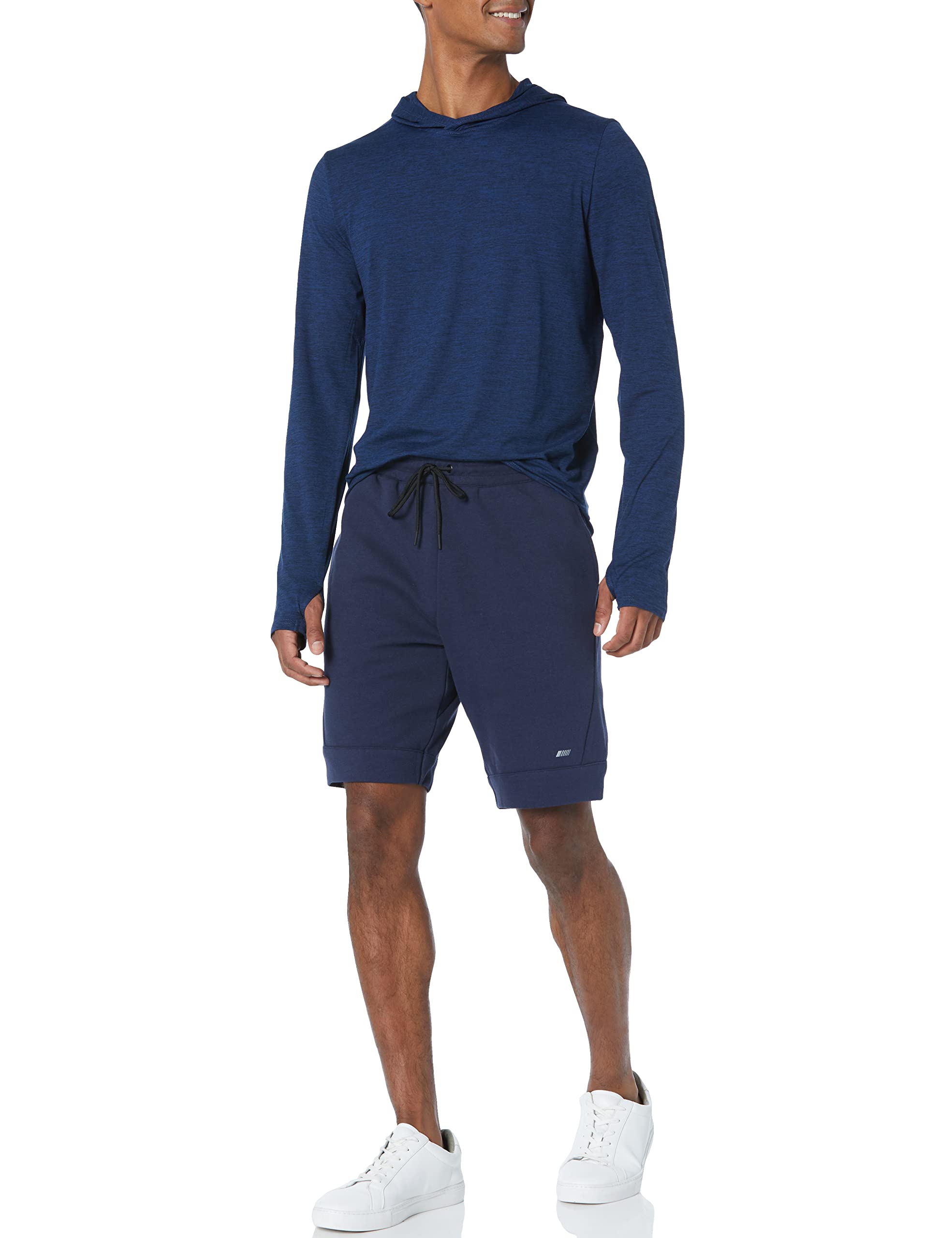 Amazon Essentials Men's Long Sleeve Quick Dry Performance Tech Hooded Workout T-Shirt