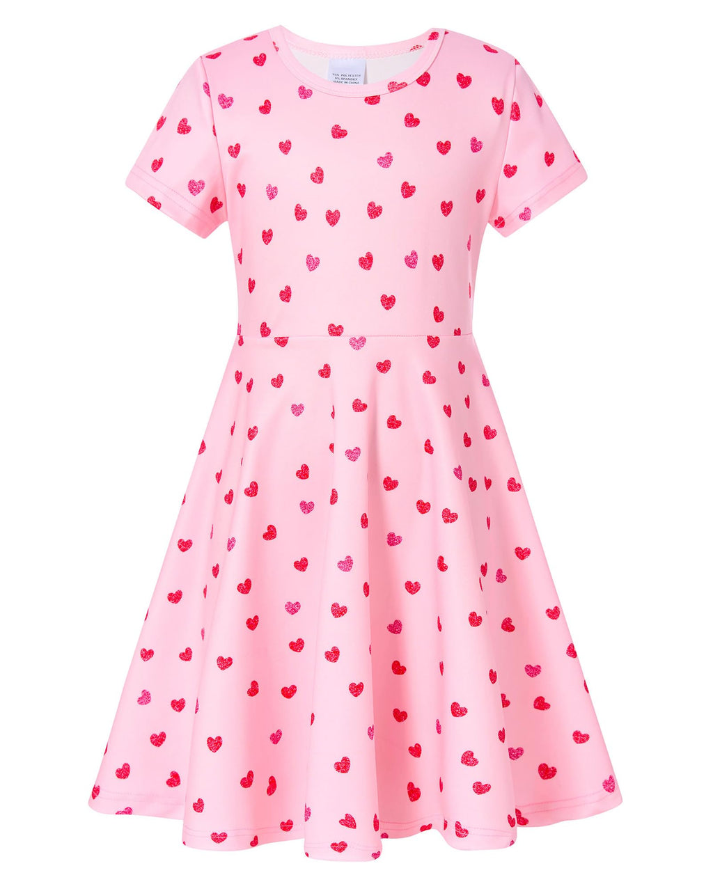 ALISISTER Little Girls Dress Short Sleeve Toddler Summer Sundress 2-9T