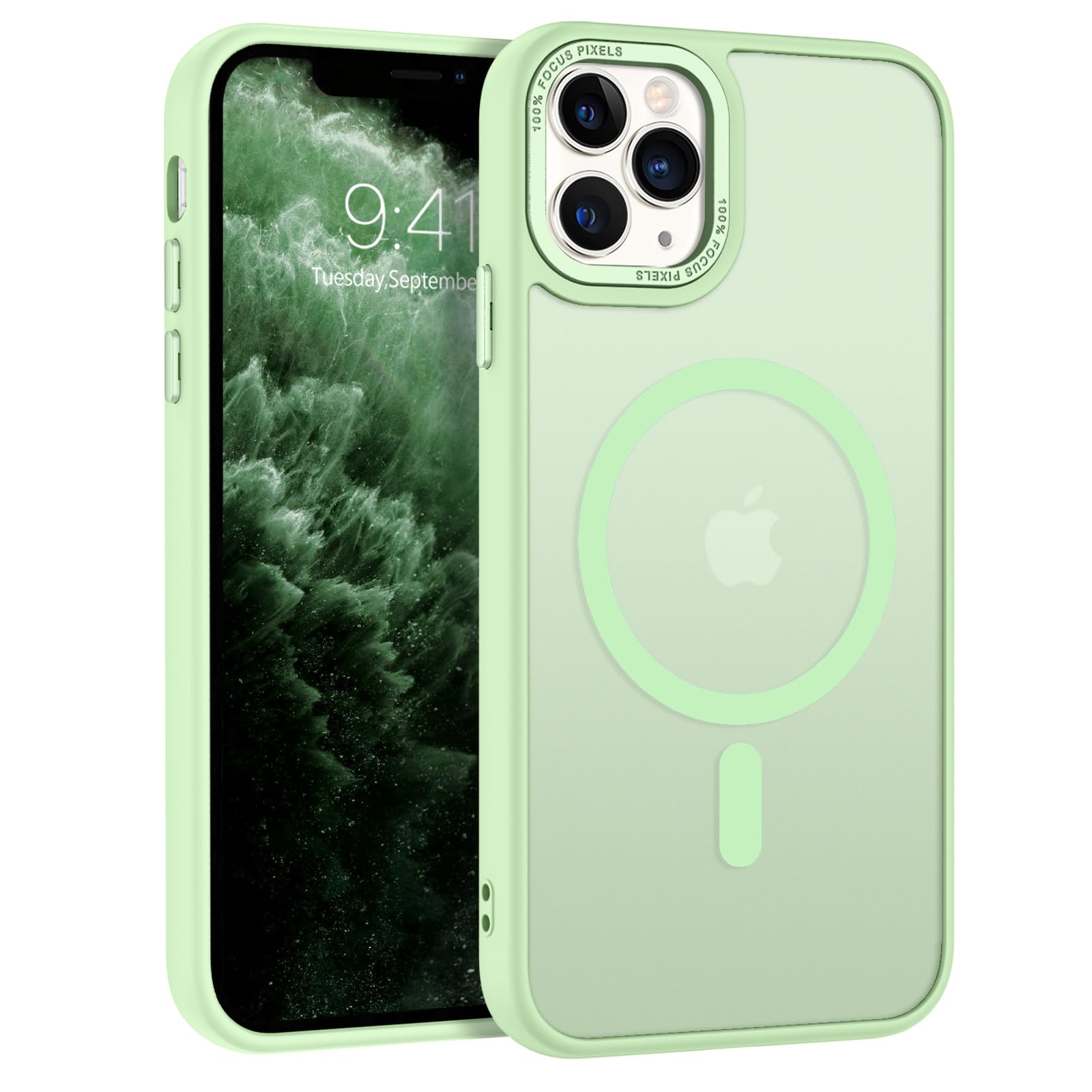 BENTOBEN for iPhone 11 Pro Case 2019 [Compatible with Magsafe] Translucent Matte Magnetic Phone Case iPhone 11 Pro 5.8" Slim Thin Shockproof Bumper Women Men Protective Cases Cover, Black