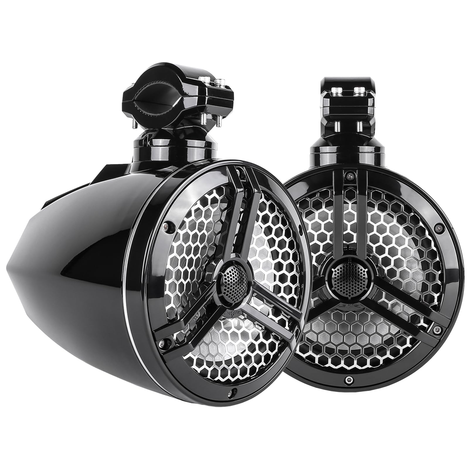 Skar Audio SK65MB-TWR 6.5" 2-Way Marine Full Range 320 Watt Coaxial Tower Speakers, Pair (Black)