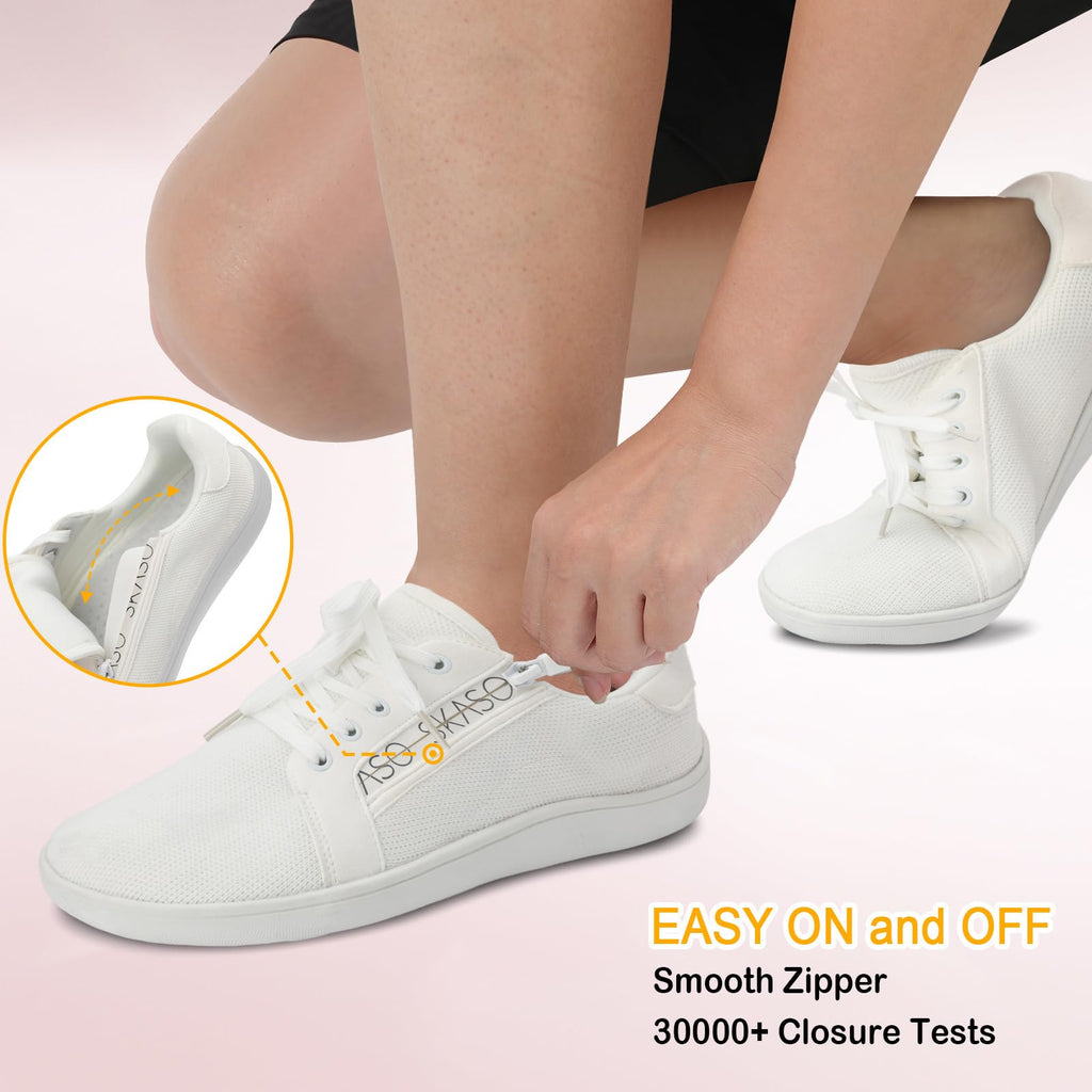 Womens Barefoot Walking Shoes Wide Toe Fashion Sneakers Comfortable Casual Shoes Zero Drop Minimalist Shoes