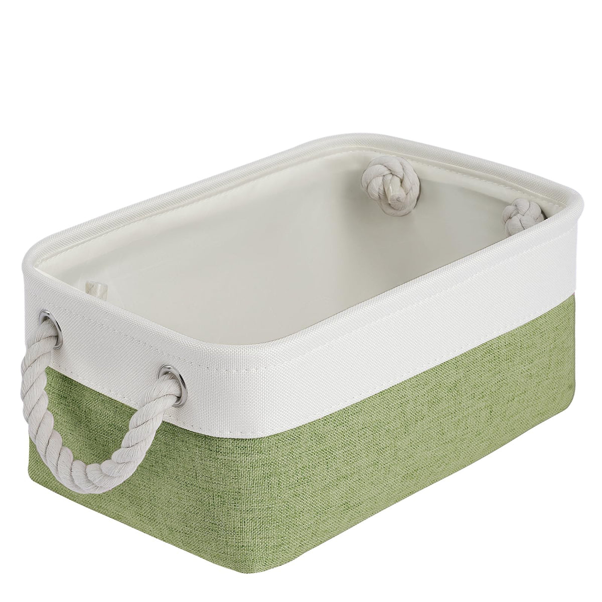 Storage Baskets for Shelves 11.8x7.9x5.2 Inch, Foldable Fabric Storage Bins with Handles, Small Storage Baskets for Organizing Closet, Office, Home Organization (1-Pack, Gray)