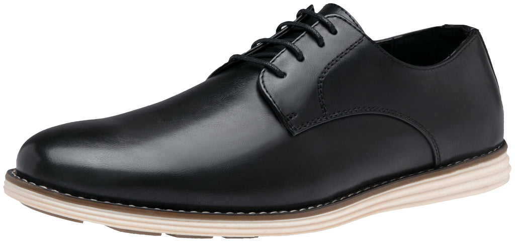 Vostey Mens Casual Dress Shoes Wingtip Plain Business Dress Shoes for Men