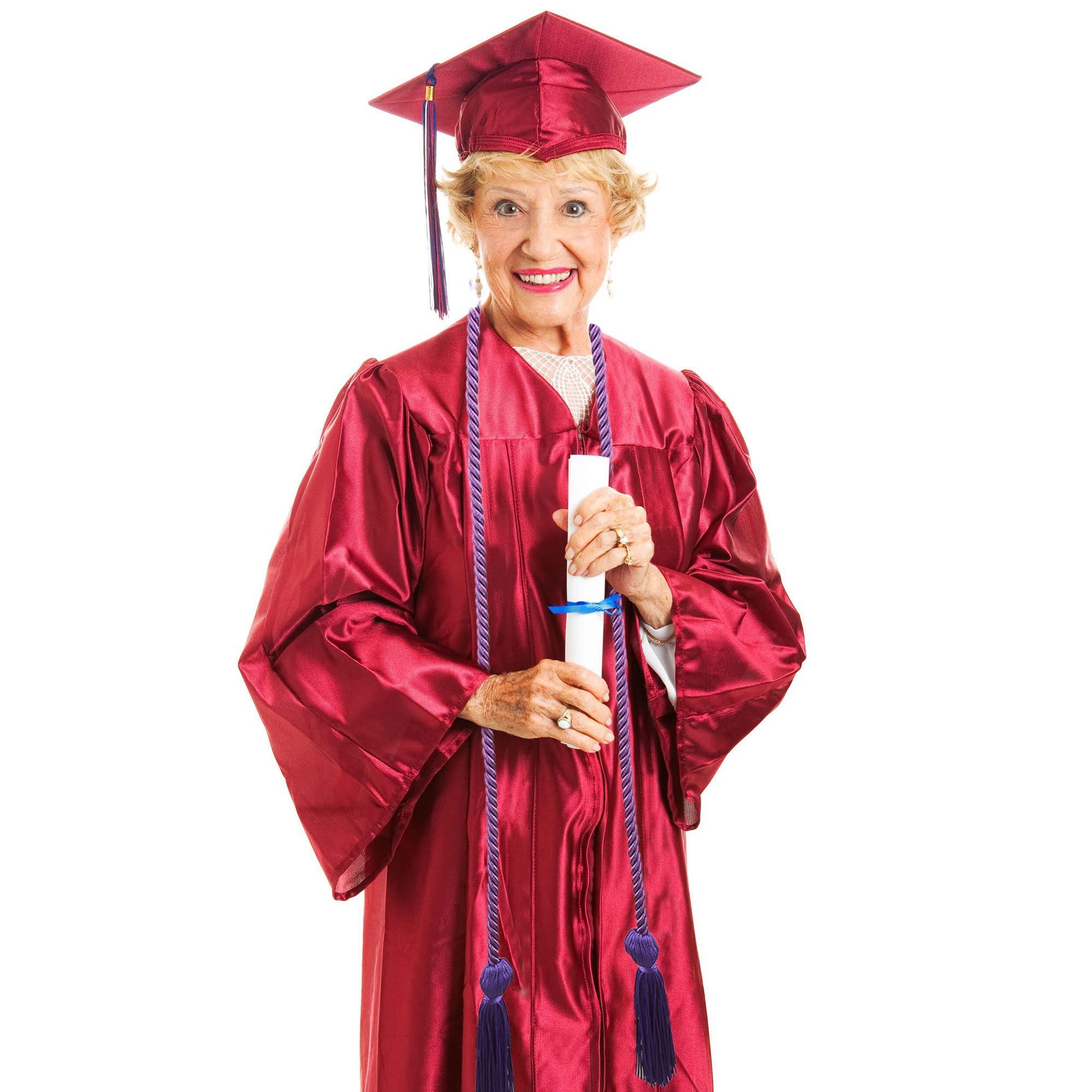 15 Pieces Graduation Honor Cord Braided Honor Cords with Tassels for Graduation Students (Black)