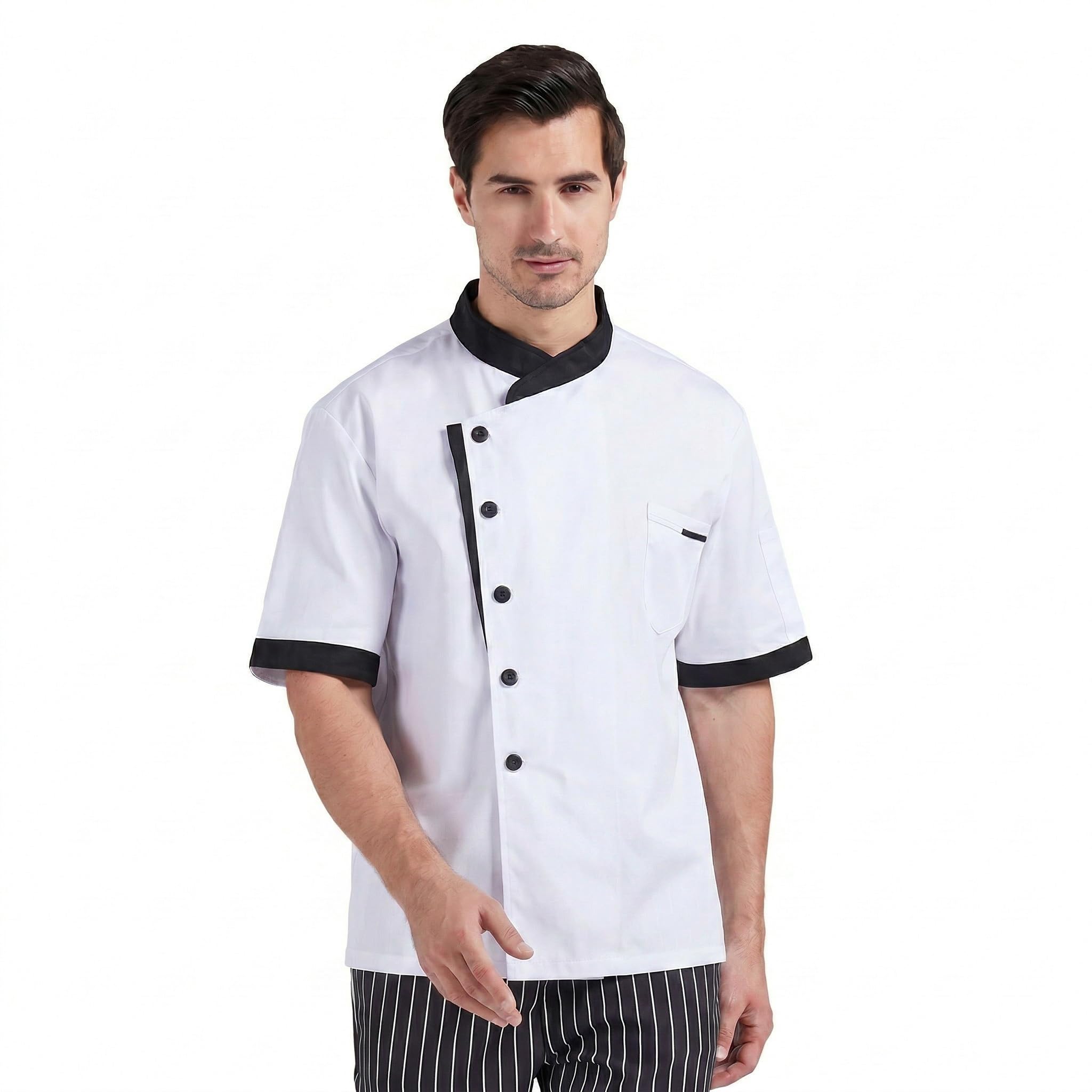 Nanxson Unisex Chef Jacket Men's Chef Coat Restaurant Kitchen Chef Uniform CFM0016