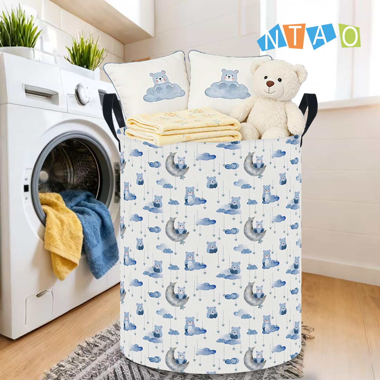 NTAOHAMPER Laundry Hamper, Laundry Basket, Waterproof Storage Bin for Bedroom, Clothes Organizer Basket, Books Box, Room Decor(Animal)