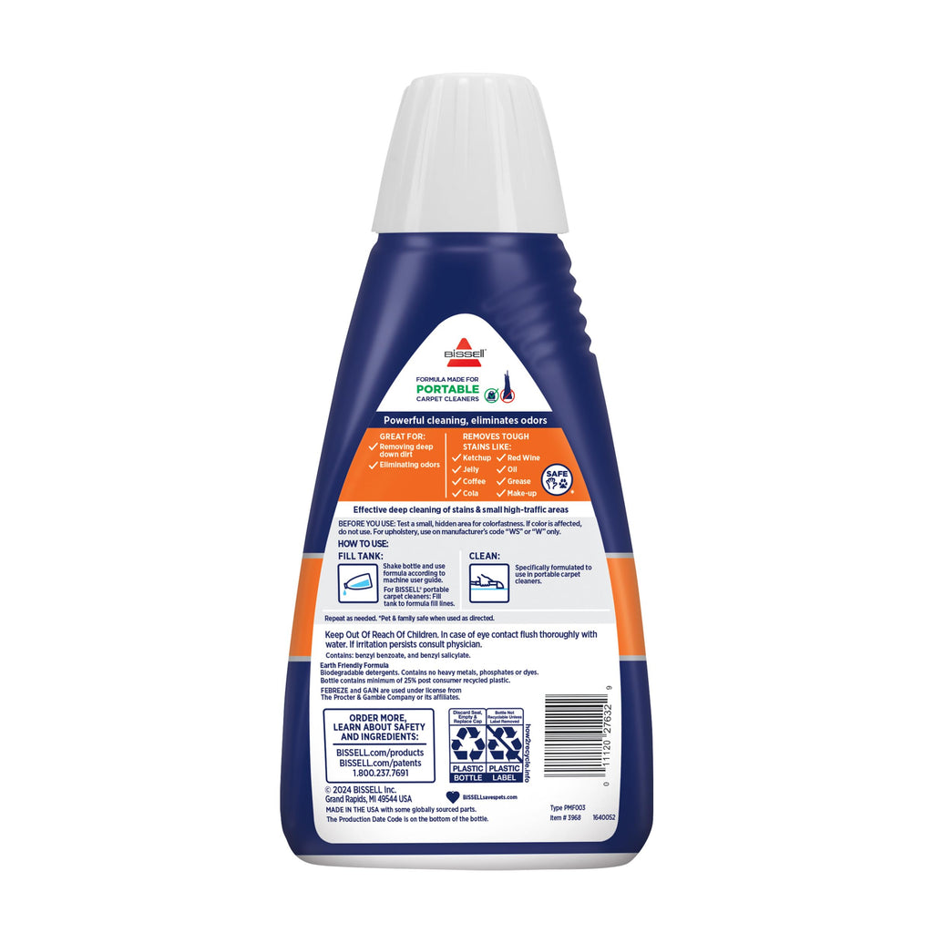 Bissell Spot & Stain with Febreze Freshness Spring & Renewal Formula, 7149, 32 ounces