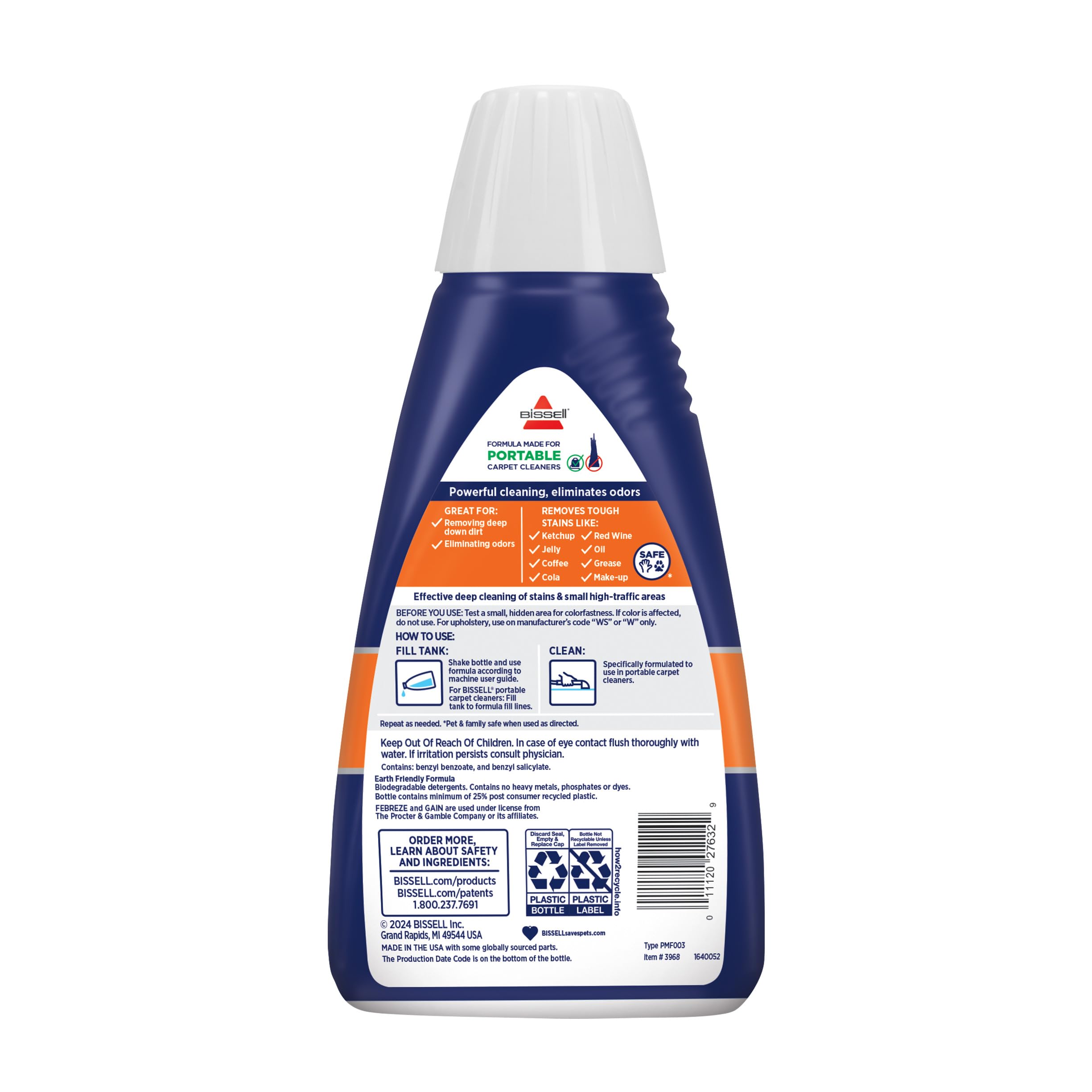 Bissell Spot & Stain with Febreze Freshness Spring & Renewal Formula, 7149, 32 ounces